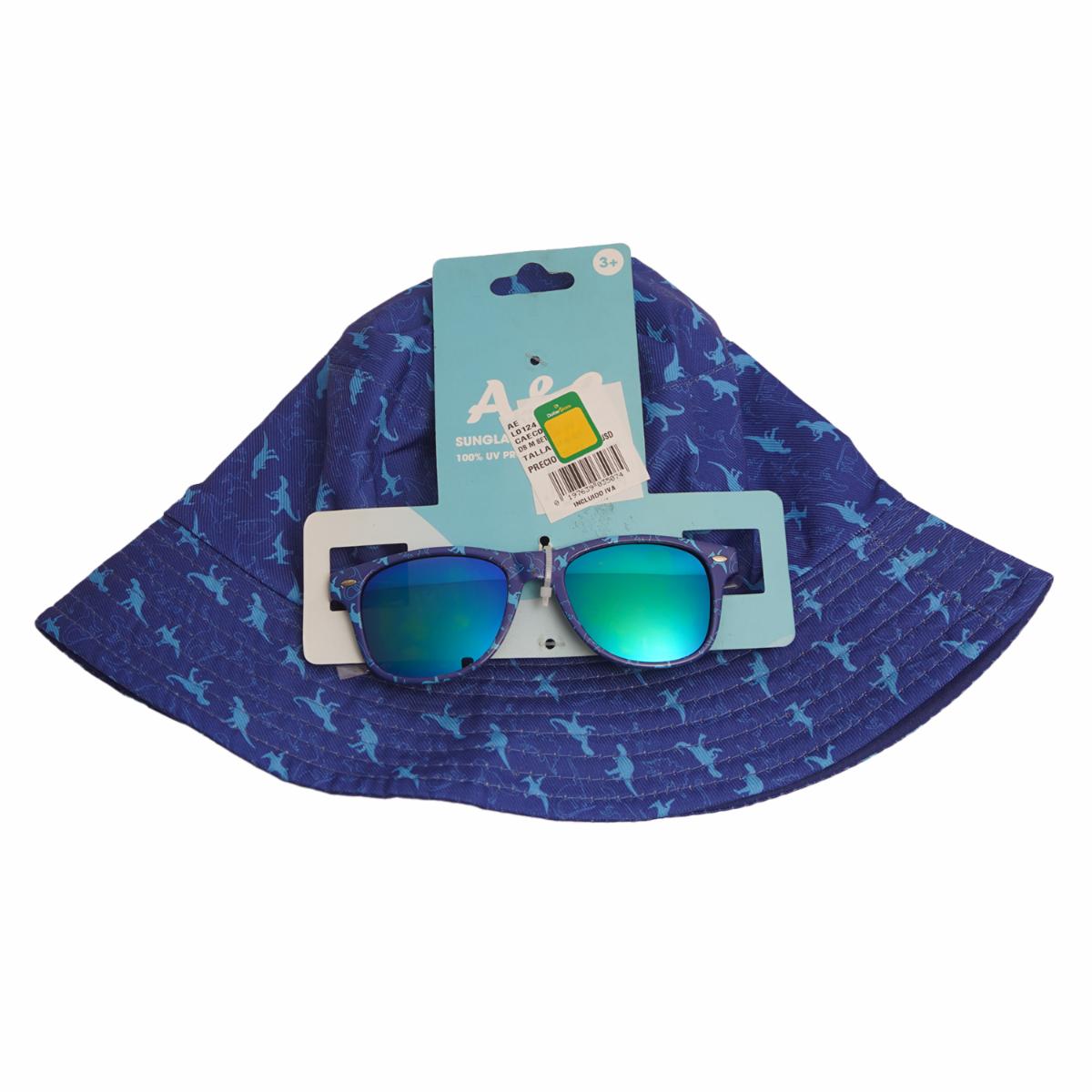 Set De Gorras Con Gafas Dinosaurio A&E 2 Piezas
