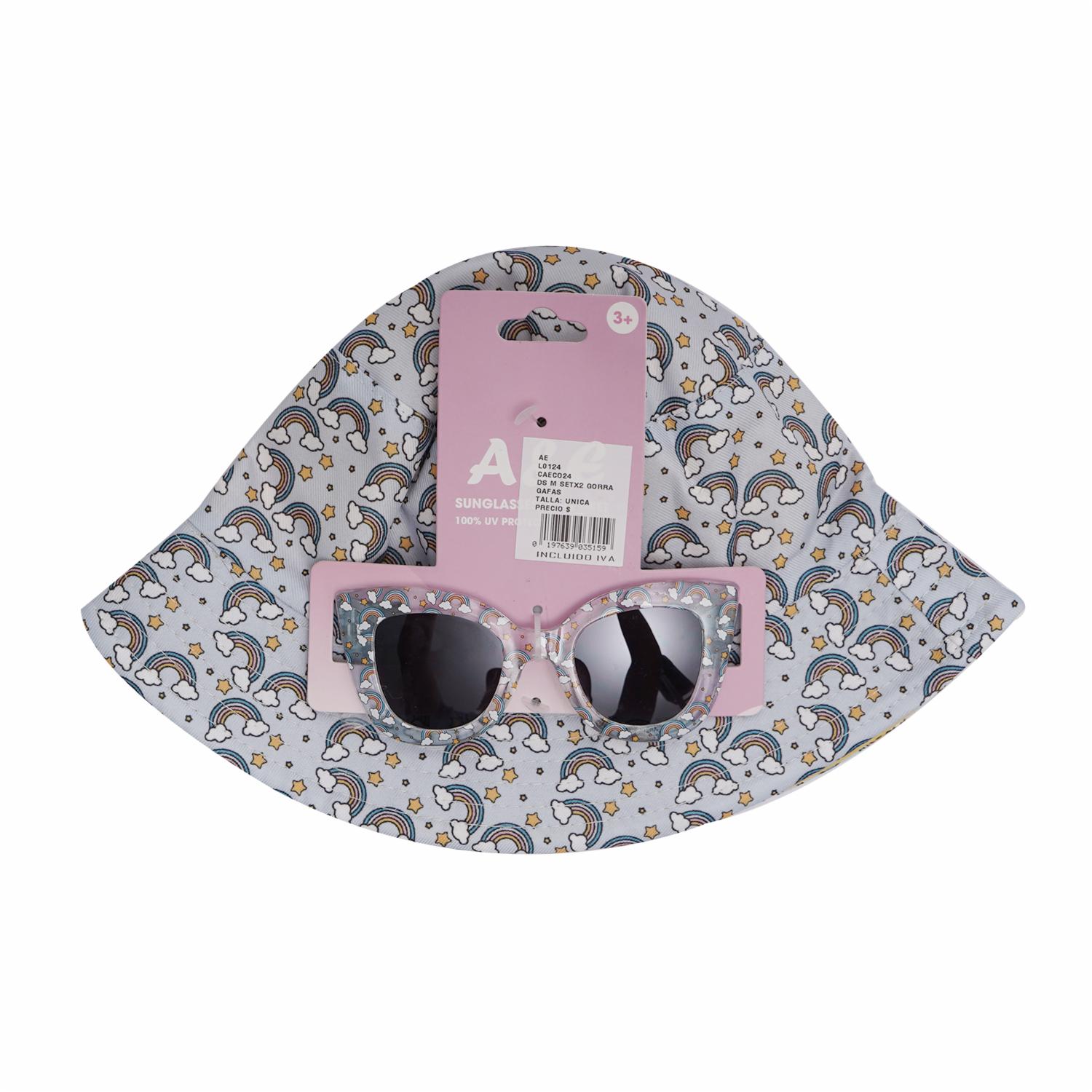 Set De Gorra Con Gafas Arcoíris A&E Talla Única