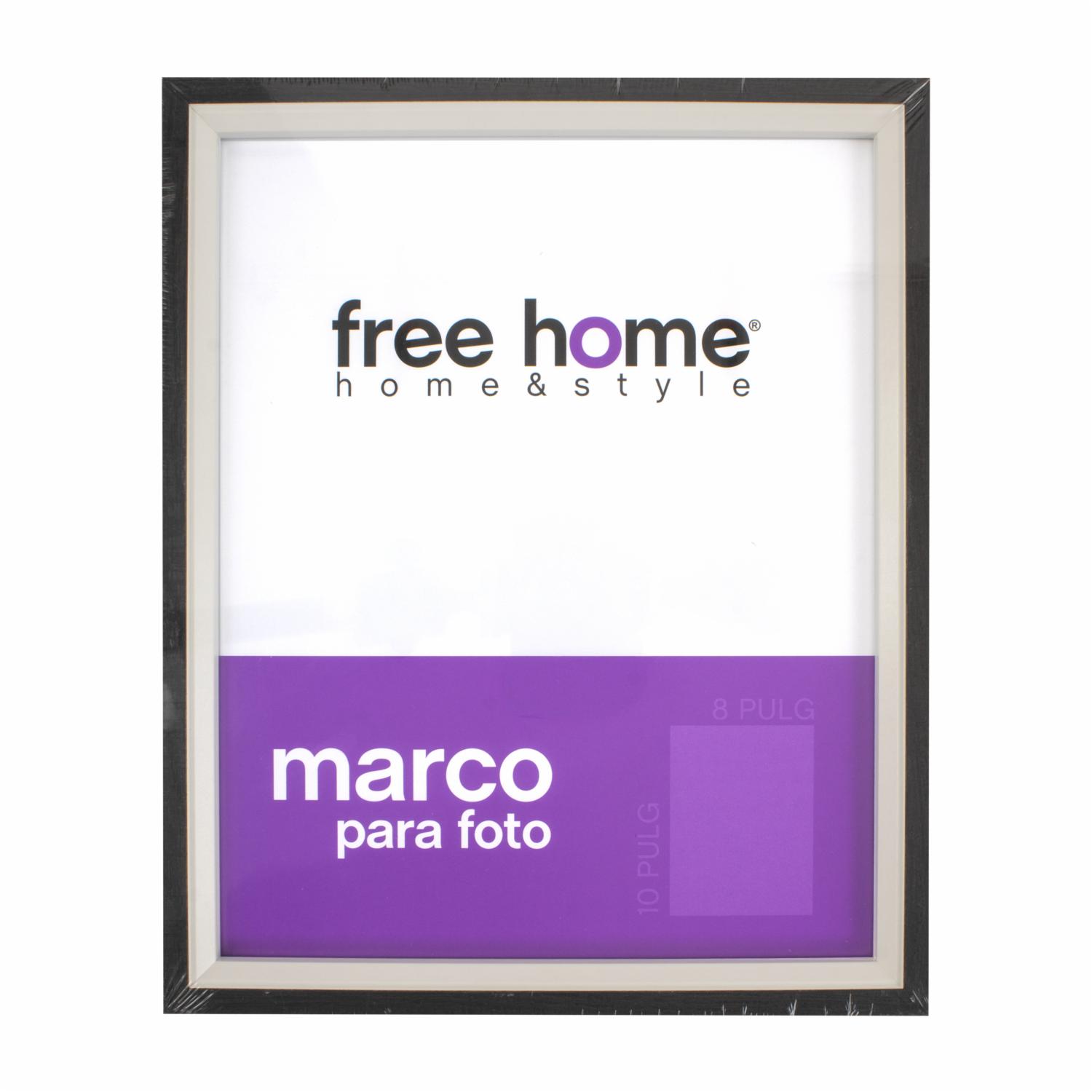 Porta Retrato Bicolor Blanco Y Negro FREE HOME Unidad