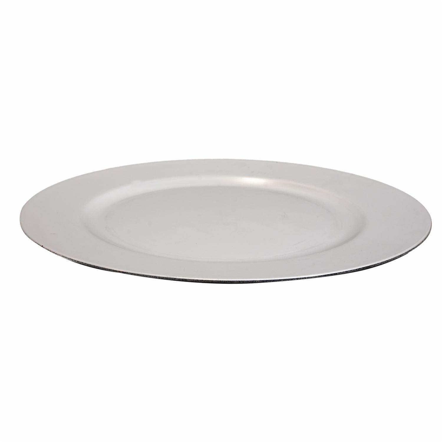 Plato Base Básico Plata Z&L 33 Cm