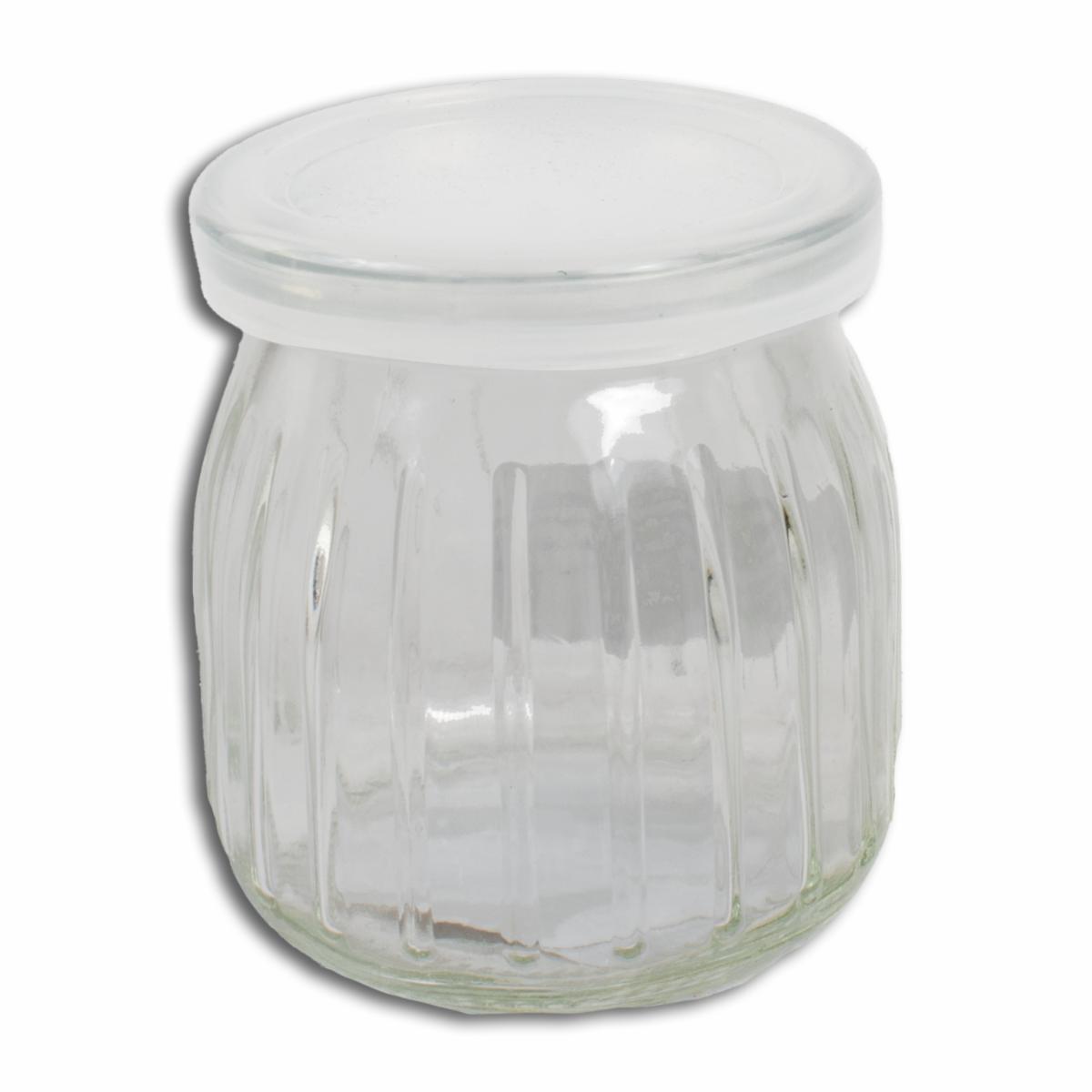 Frasco De Vidrio Para Yogurt Con Tapa Plástica OLD FASHIONED Unidad