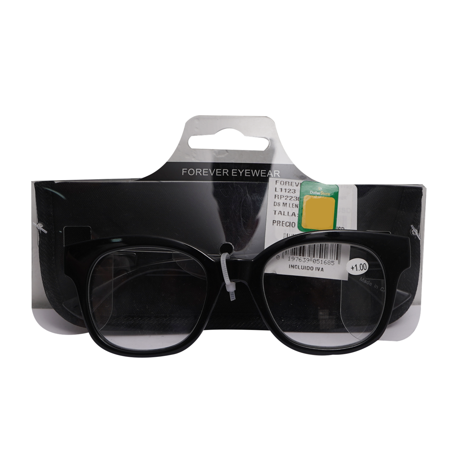 Lentes De Lectura Con Estuche Negro FOREVER EYEWEAR