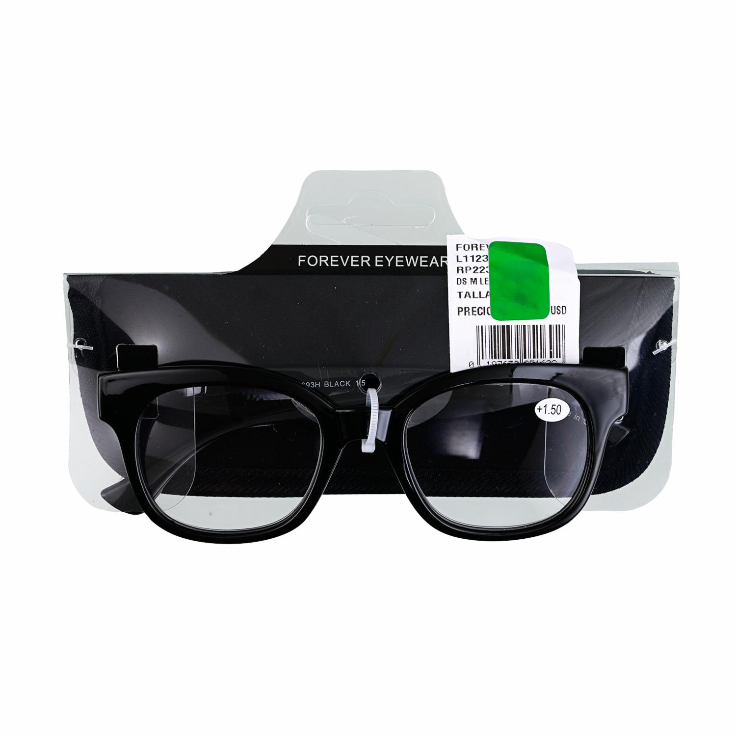 Lentes De Lectura Negro FOREVER EYEWEAR Medida 1,50
