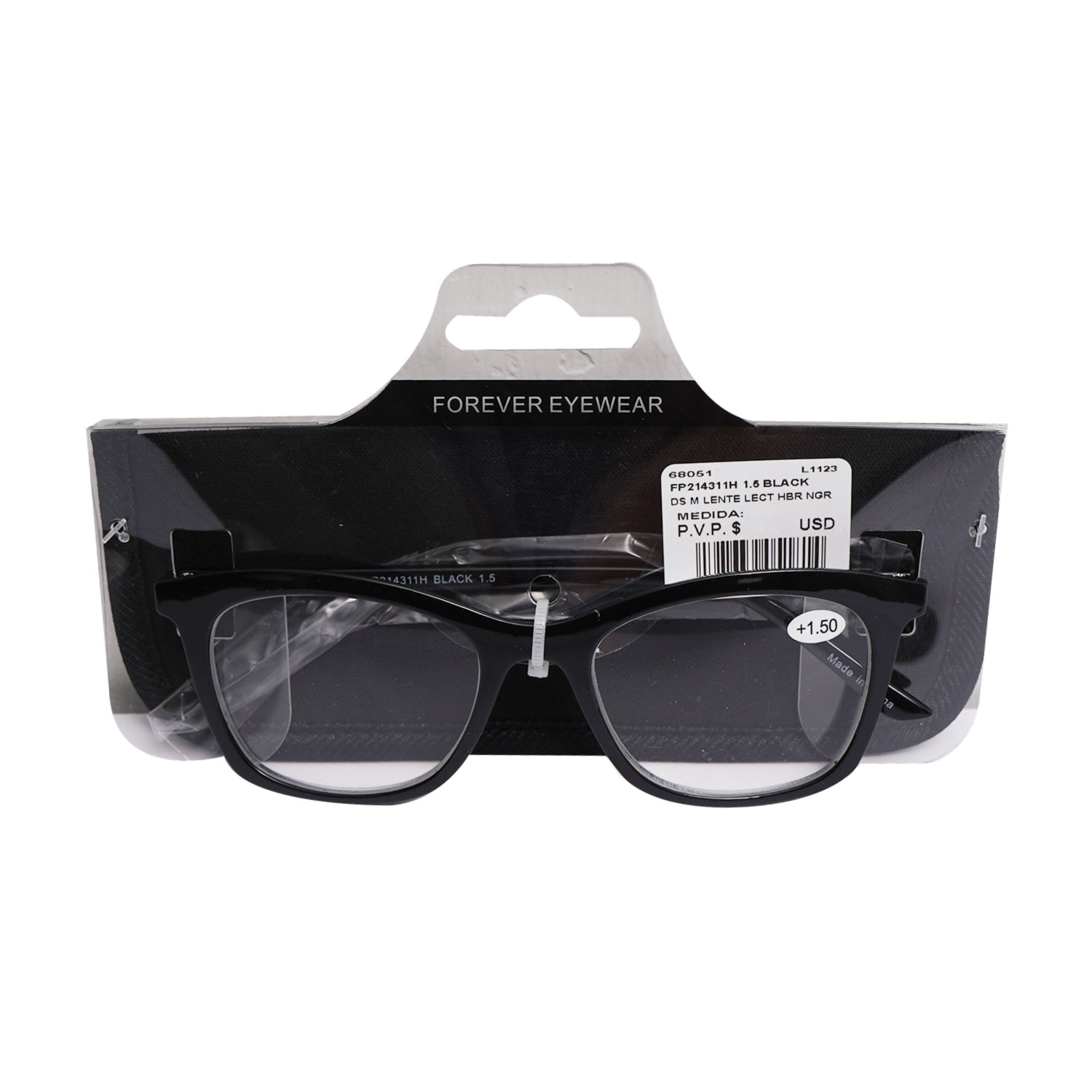 Lentes De Lectura Negro FOREVER EYEWEAR