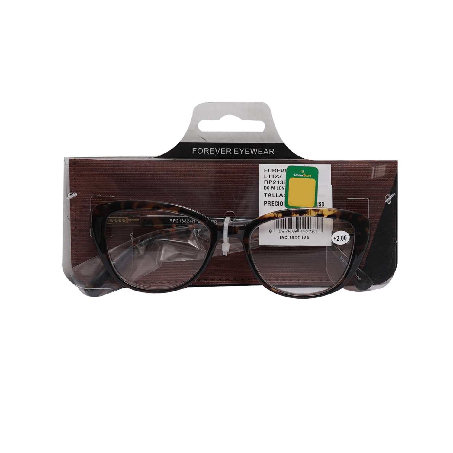 Lentes De Lectura Con Estuche Ámbar FOREVER EYEWEAR