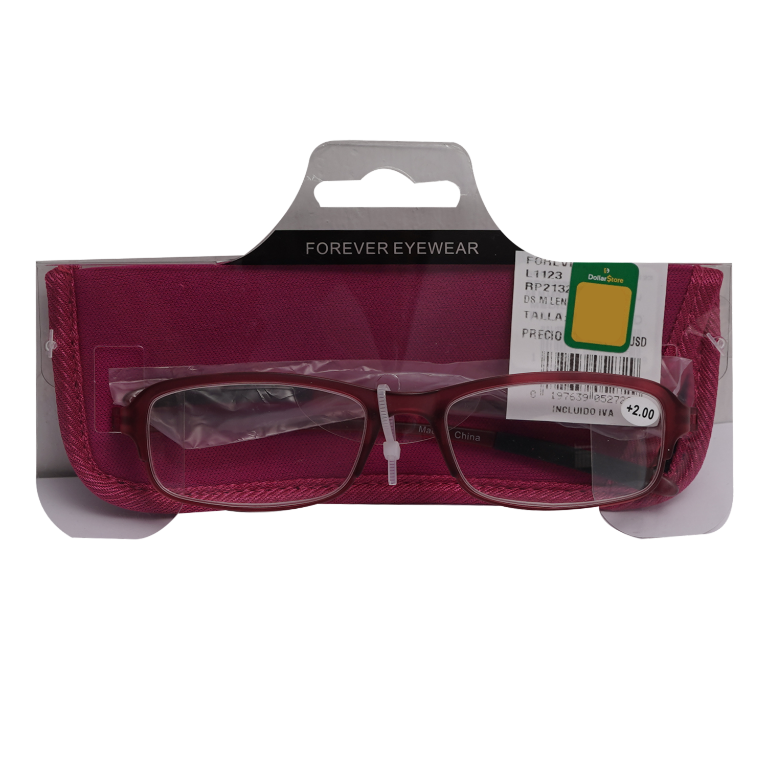 Lentes De Lectura Con Estuche Rojo FOREVER EYEWEAR