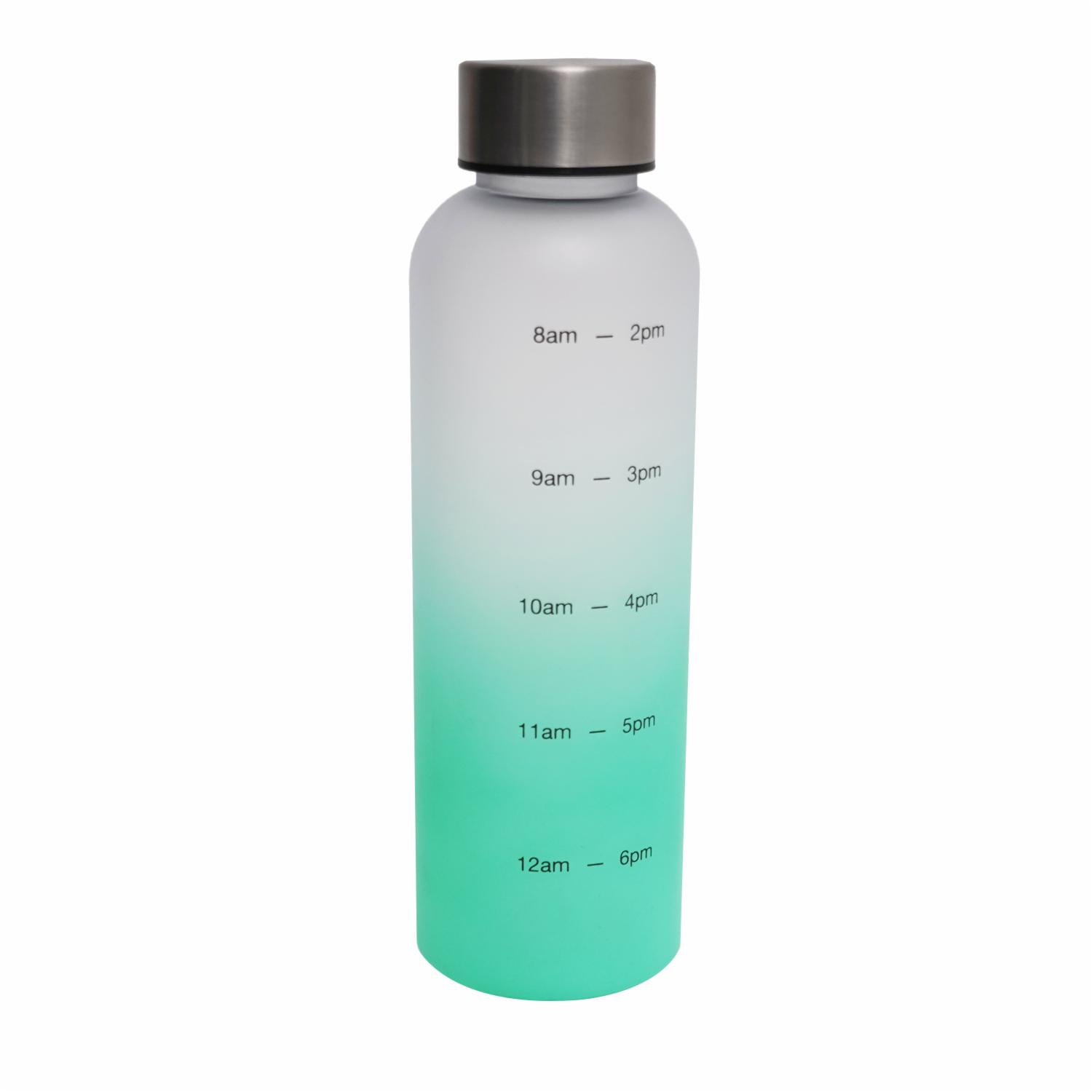 Botella De Vidrio Para Agua Con Degrade Verde WAHFAY Unidad