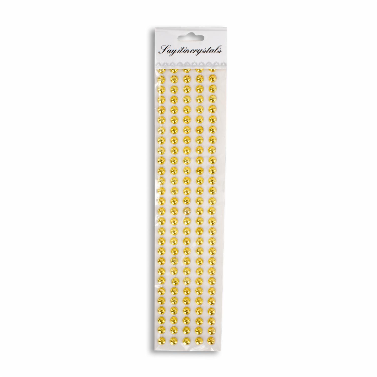Adhesivo De Perlas Doradas Para Decorar LAYITINCRYSTALS Unidad