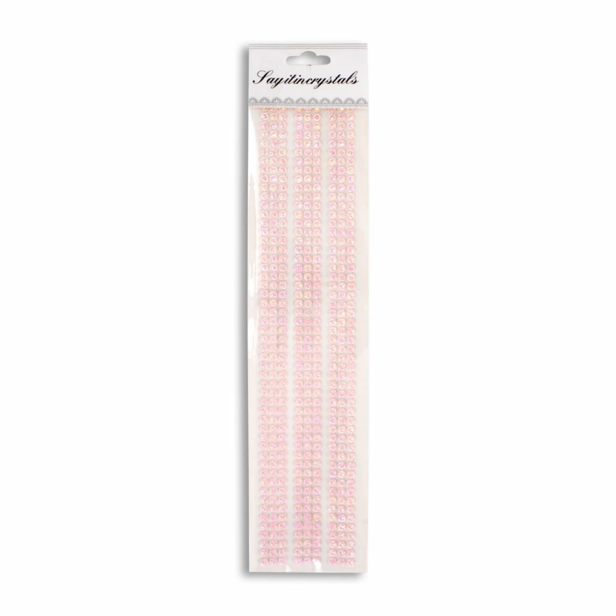 Adhesivo Redondo Pequeño Surtido Rosa Y Blanco LAYITINCRYSTALS Unidad