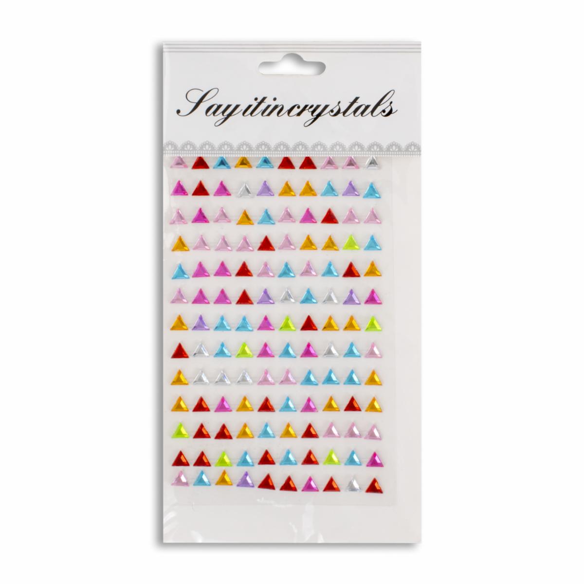 Triángulos Adhesivos Multicolores LAYITINCRYSTALS Unidad