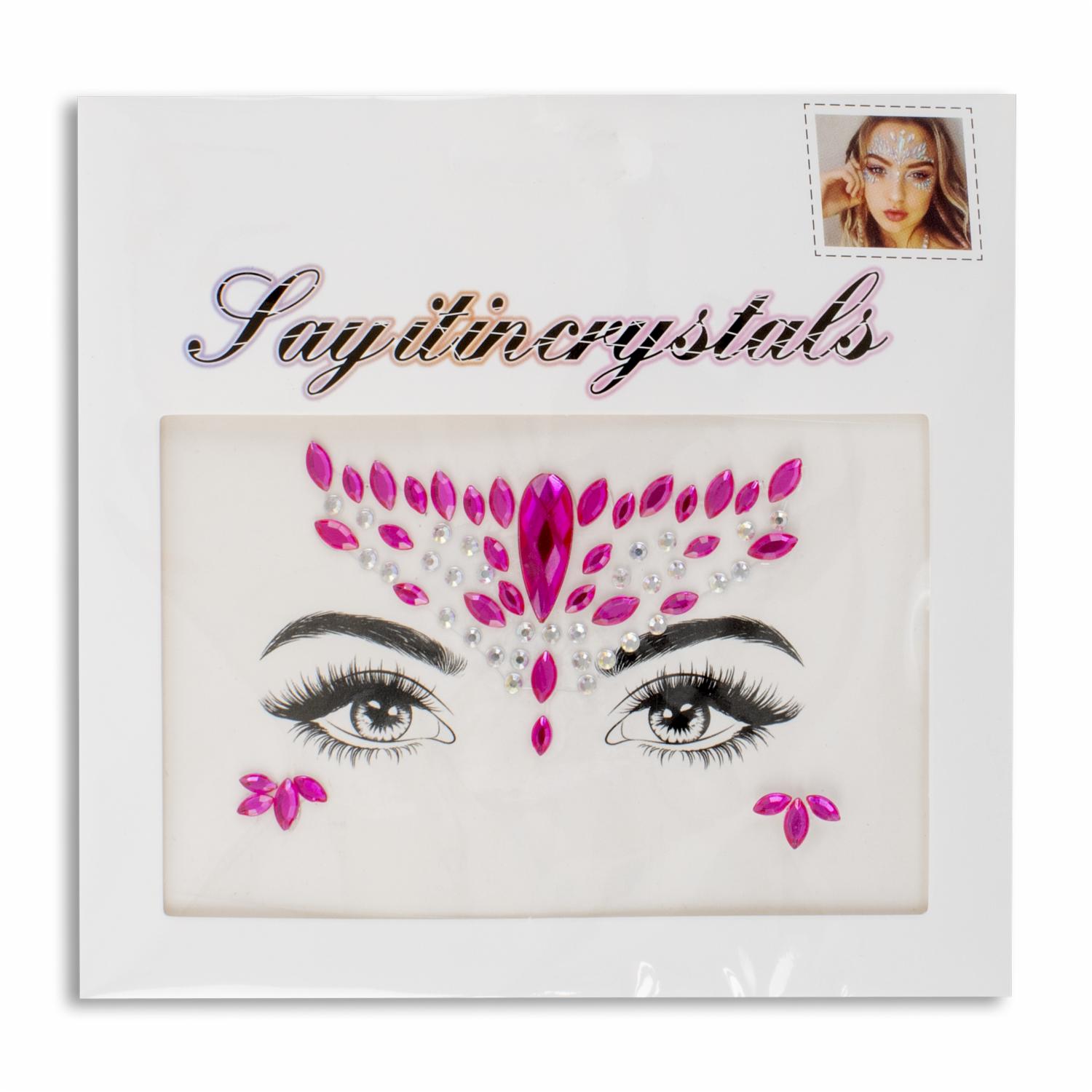 Adhesivo Facial Surtido Celeste Rosado LAYITINCRYSTALS Unidad