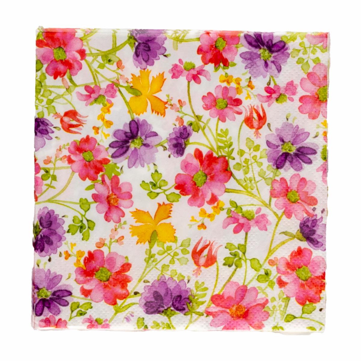 Servilleta Floral Lavanda 25 X 25 Cm DFHO X 20 Uds