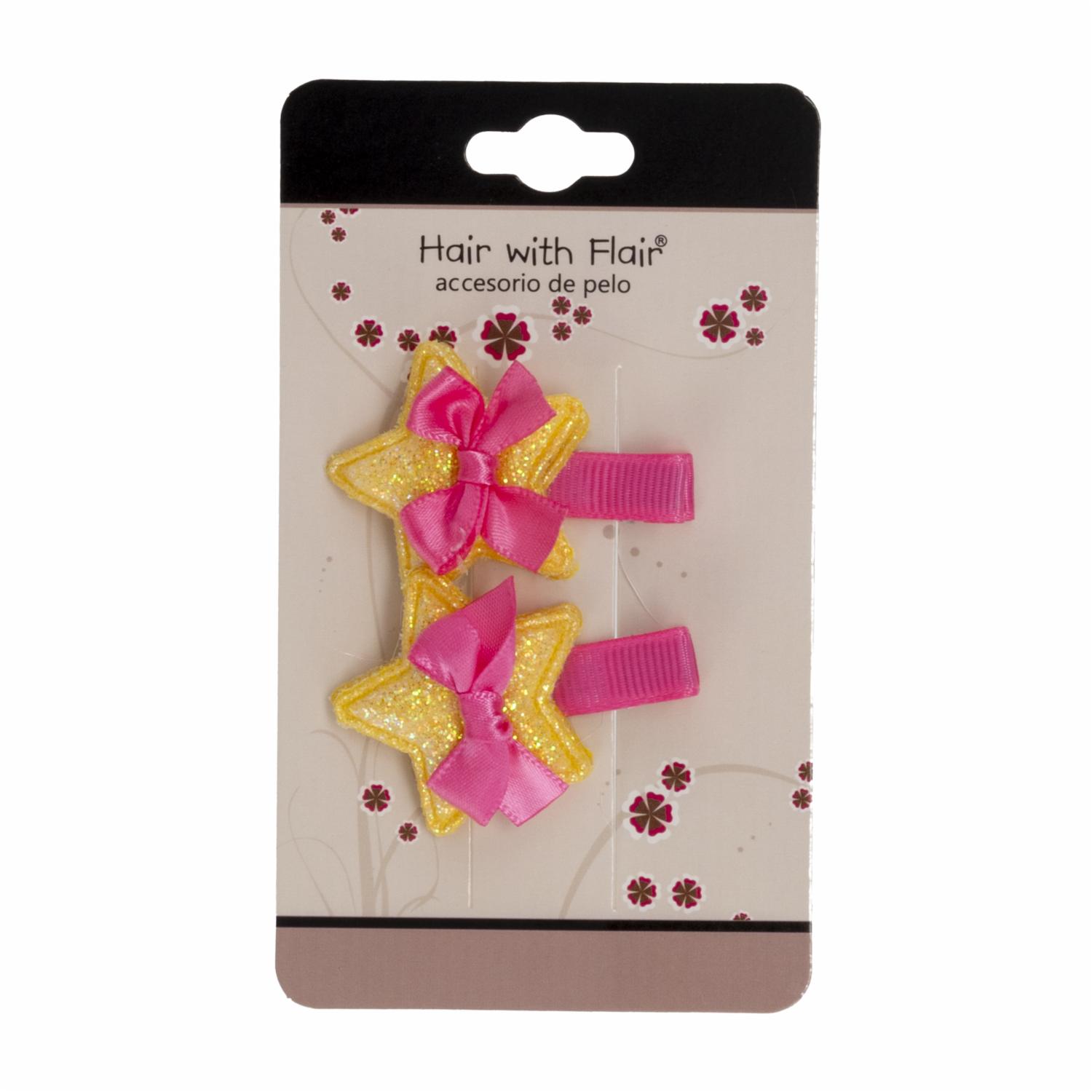 Set Para Niñas De Vinchas Diseño Estrella Y Lazo HAIR WITH FLAIR 2 Pieza
