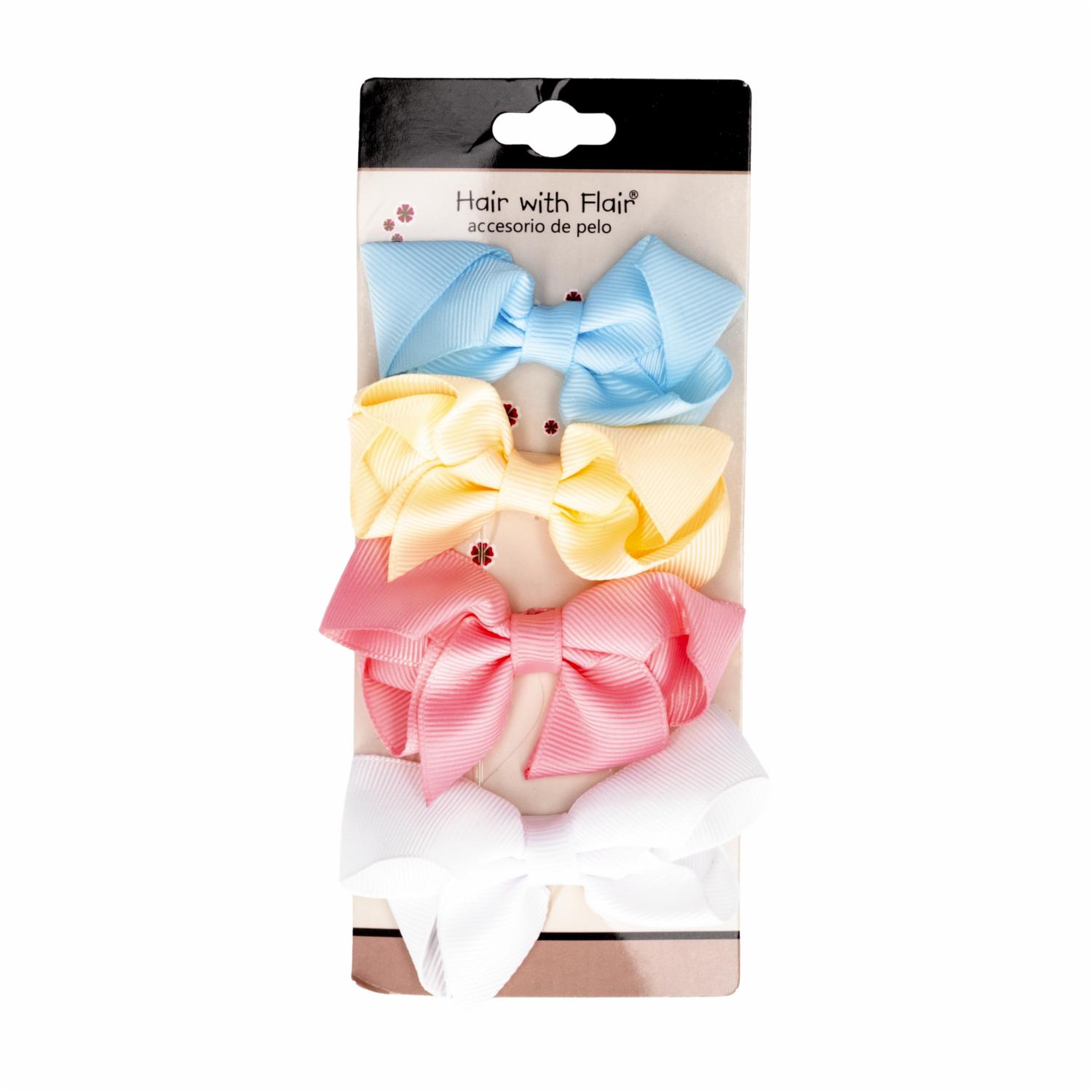 Vinchas De Cabello Tipo Lazo Multicolores HAIR WITH FLAIR X4 Uds
