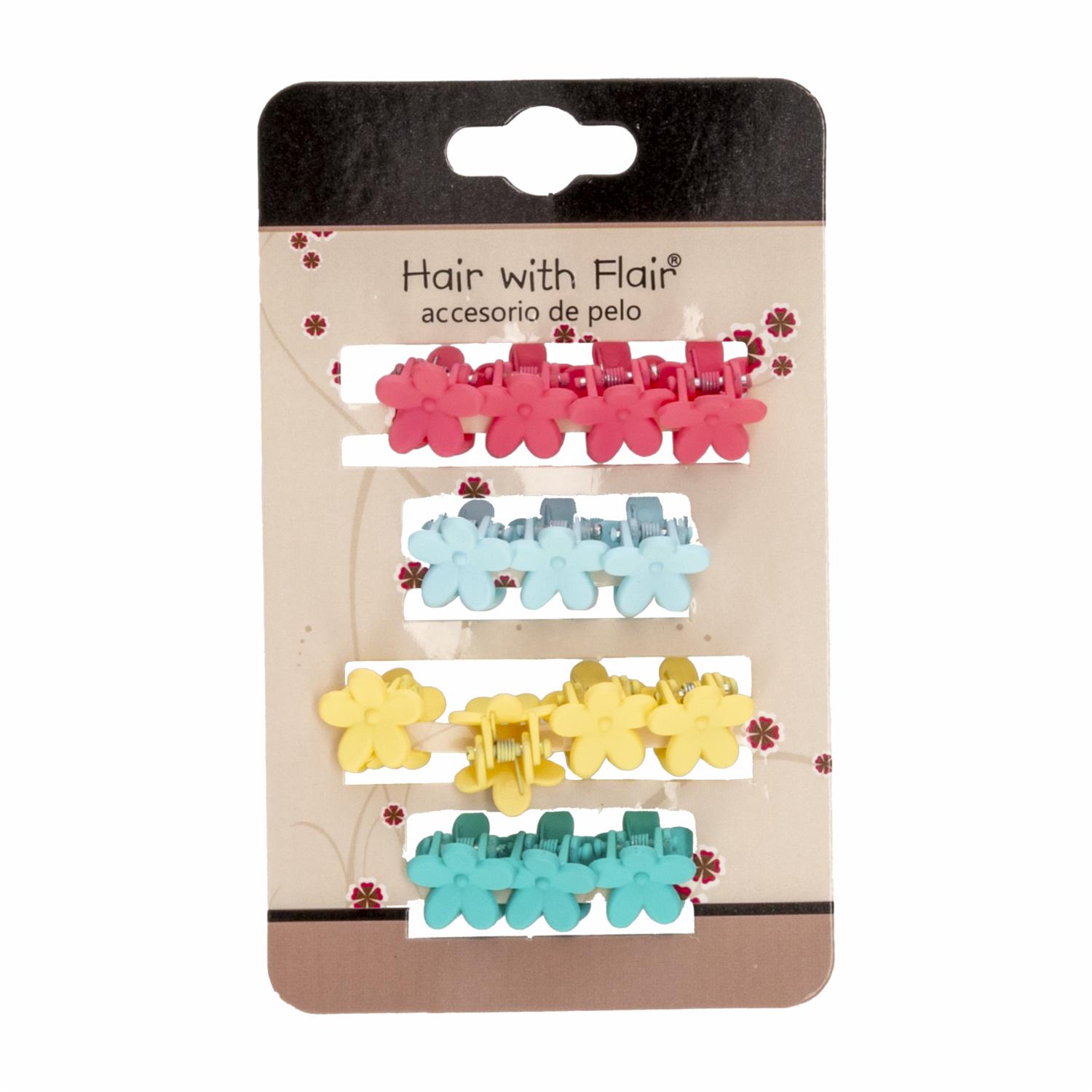 Vinchas De Cabello Tipo Clip De Flores HAIR WITH FLAIR X14 Uds