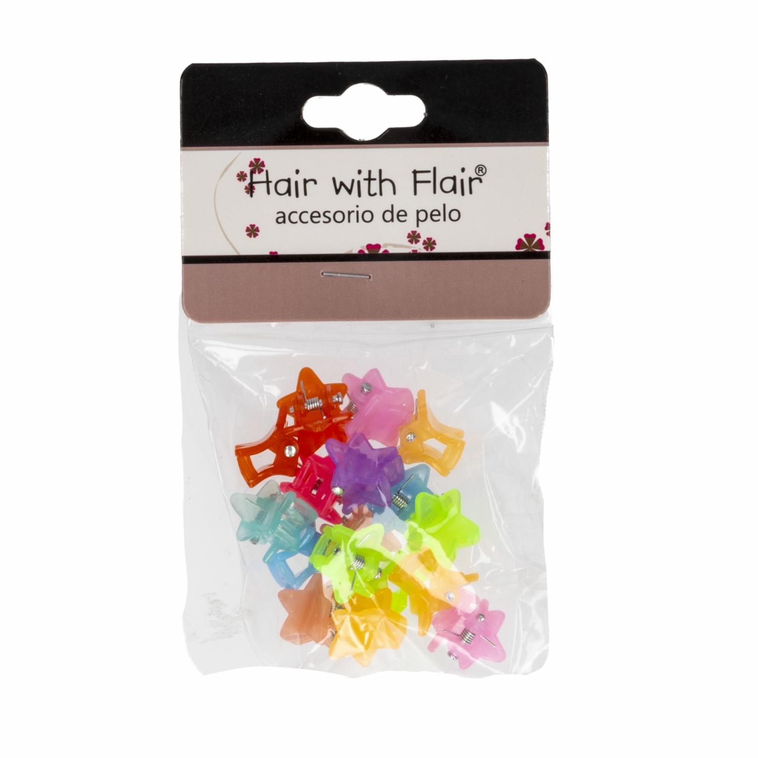 Vinchas De Cabello Tipo Clip De Estrella Multicolor HAIR WITH FLAIR Set