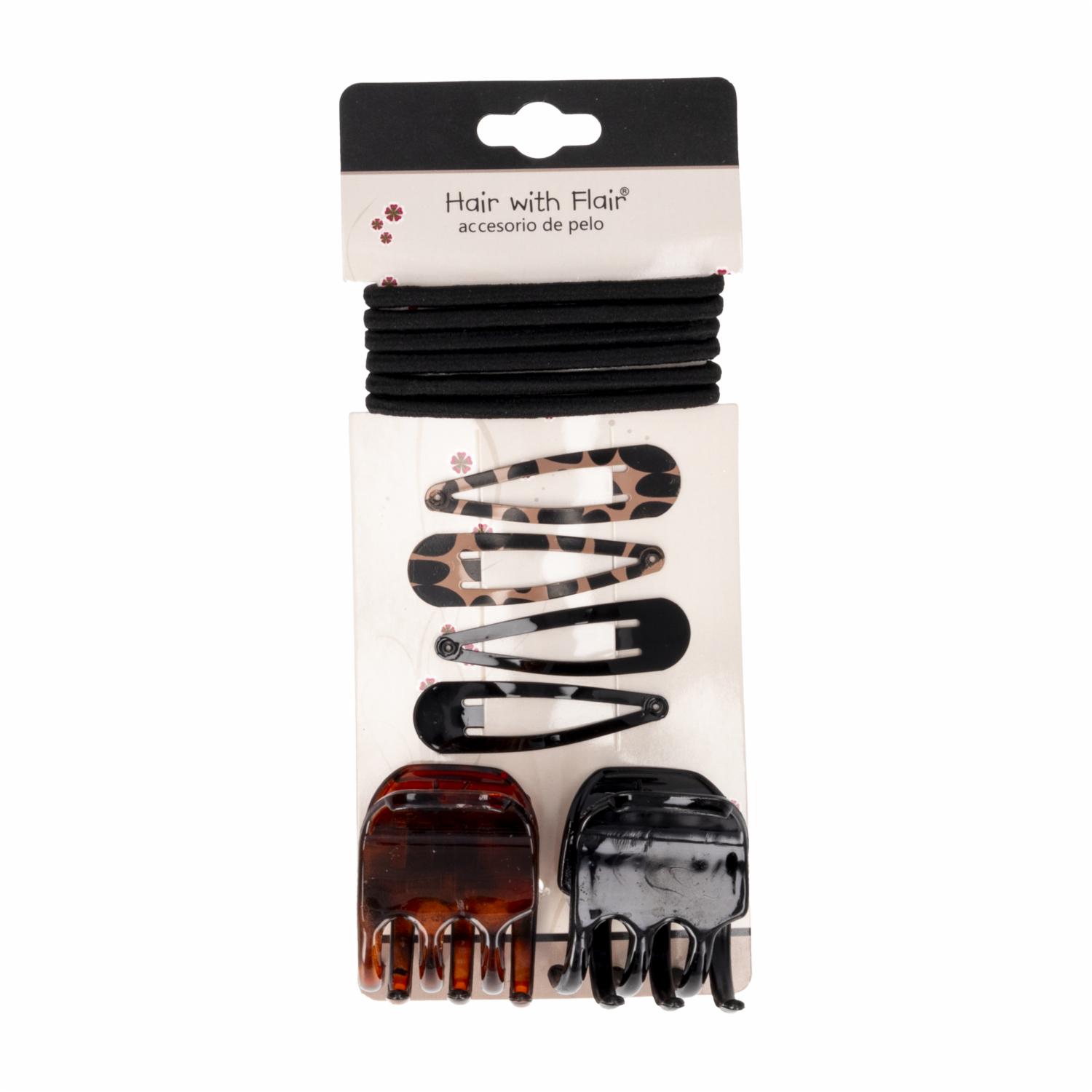 Accesorios Para Cabello Tipo Clip y Ligas HAIR WITH FLAIR Set