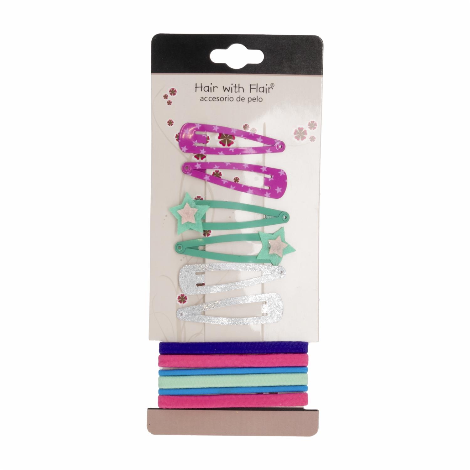 Accesorios Para Cabello Set De Vinchas Y Ligas HAIR WITH FLAIR 6 Piezas