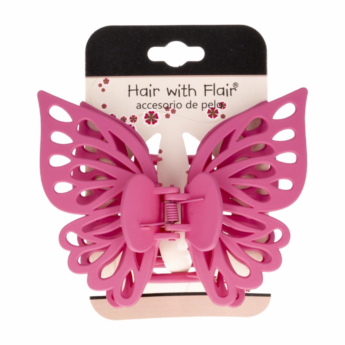 Vinchas De Cabello Tipo Clip De Mariposa Rosada HAIR WITH FLAIR Unidad