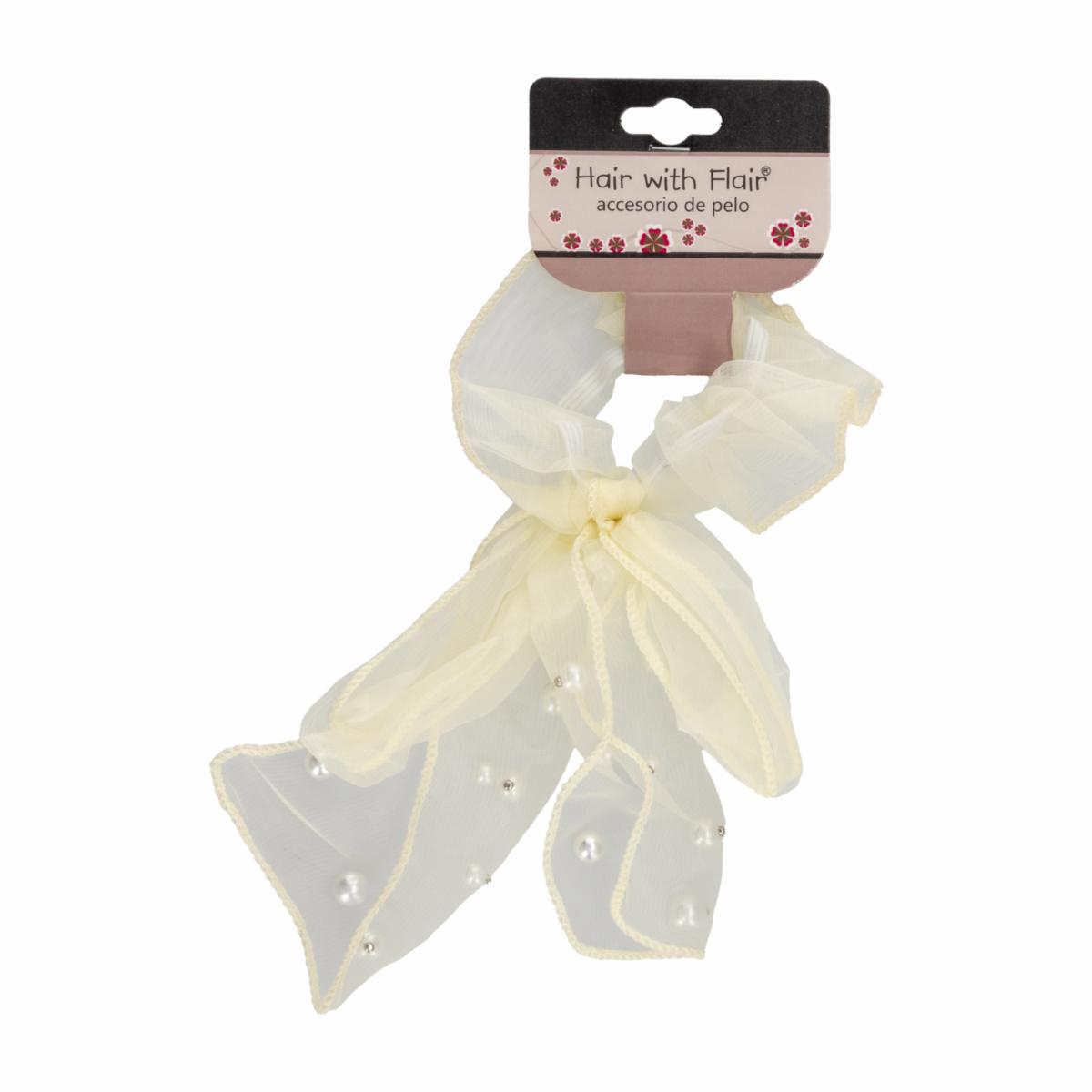 Vinchas De Cabello Tipo Lazo Con Perlas Blanco HAIR WITH FLAIR Unidad