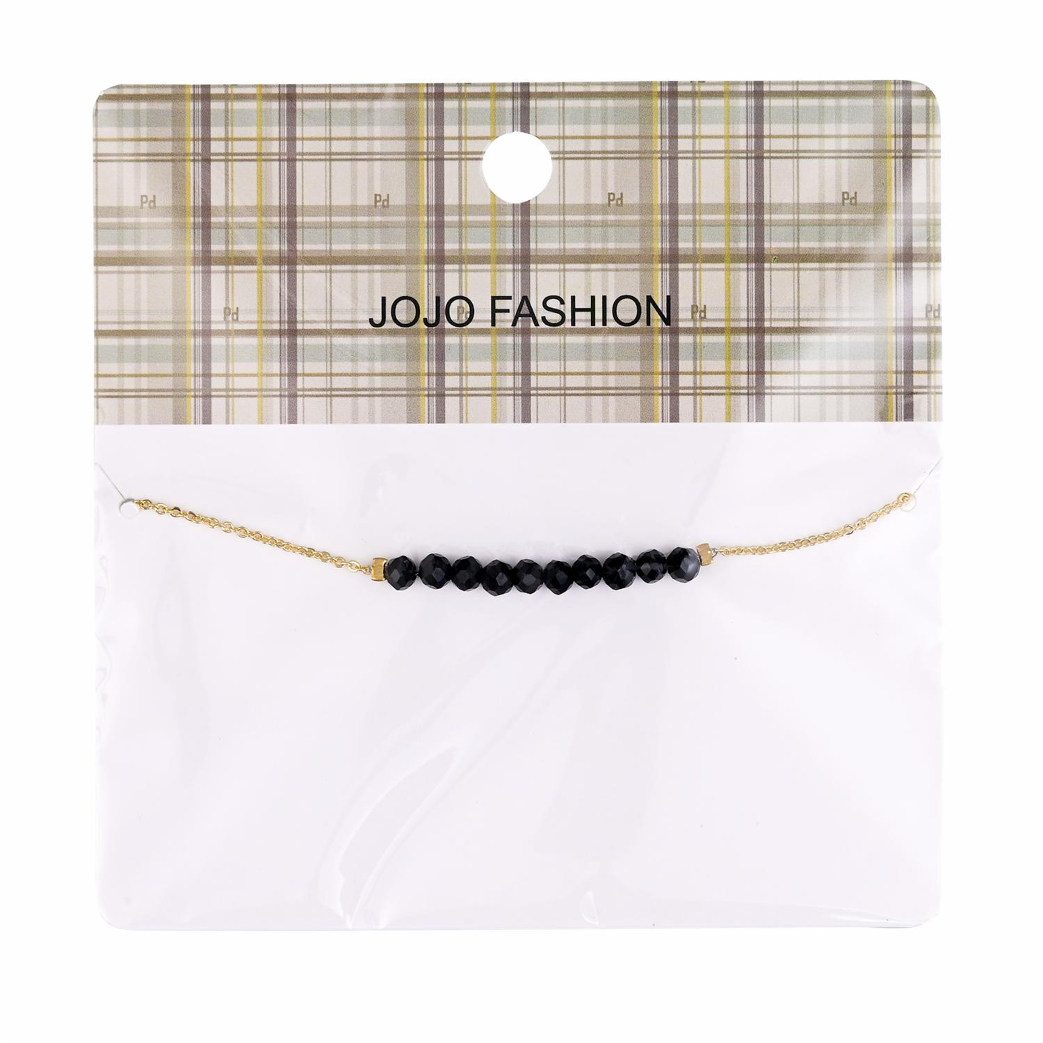 Pulsera Con Mullos JOJO FASHION Negro