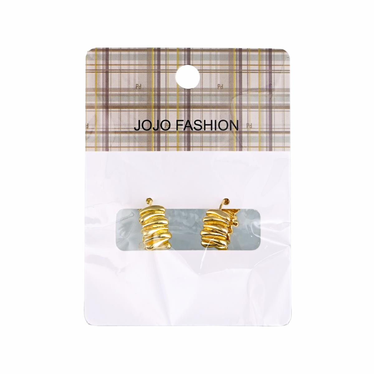 Aretes Para Dama Argolla Dorada JOJO FASHION Gruesa