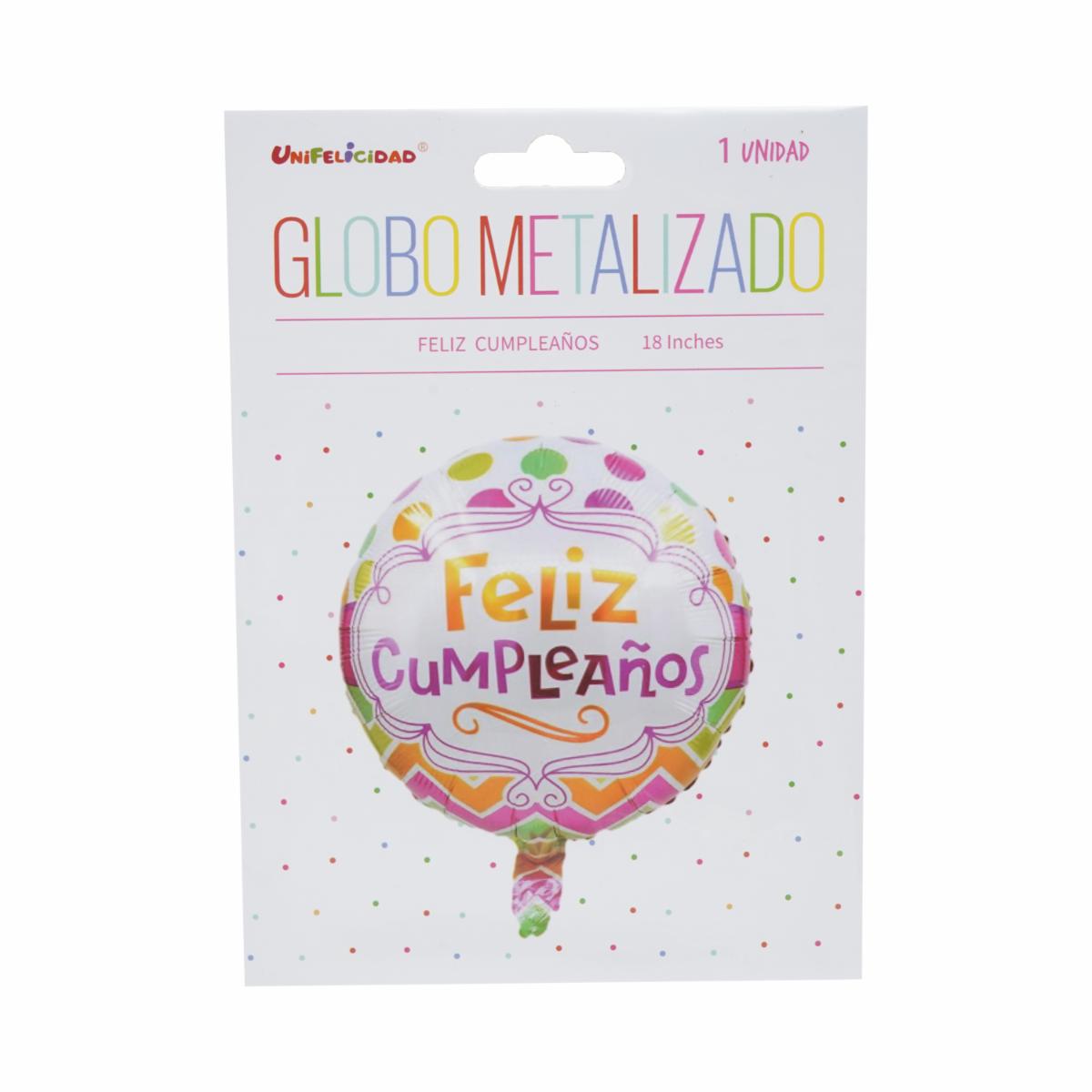 Globo Feliz Cumpleaños UNIFELICIDAD 18 Pulgadas