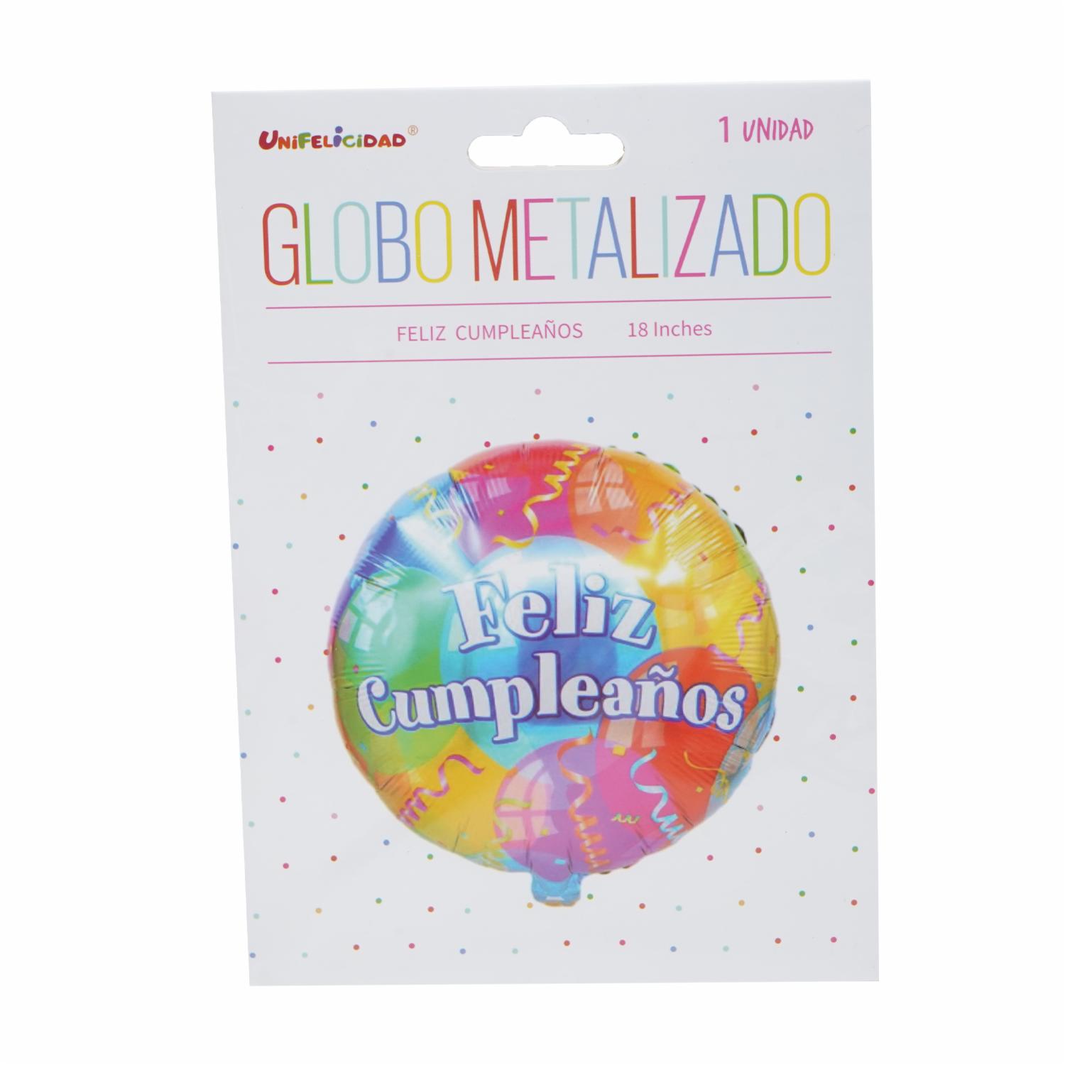 Globo Feliz Cumpleaños UNIFELICIDAD 18 Pulgadas