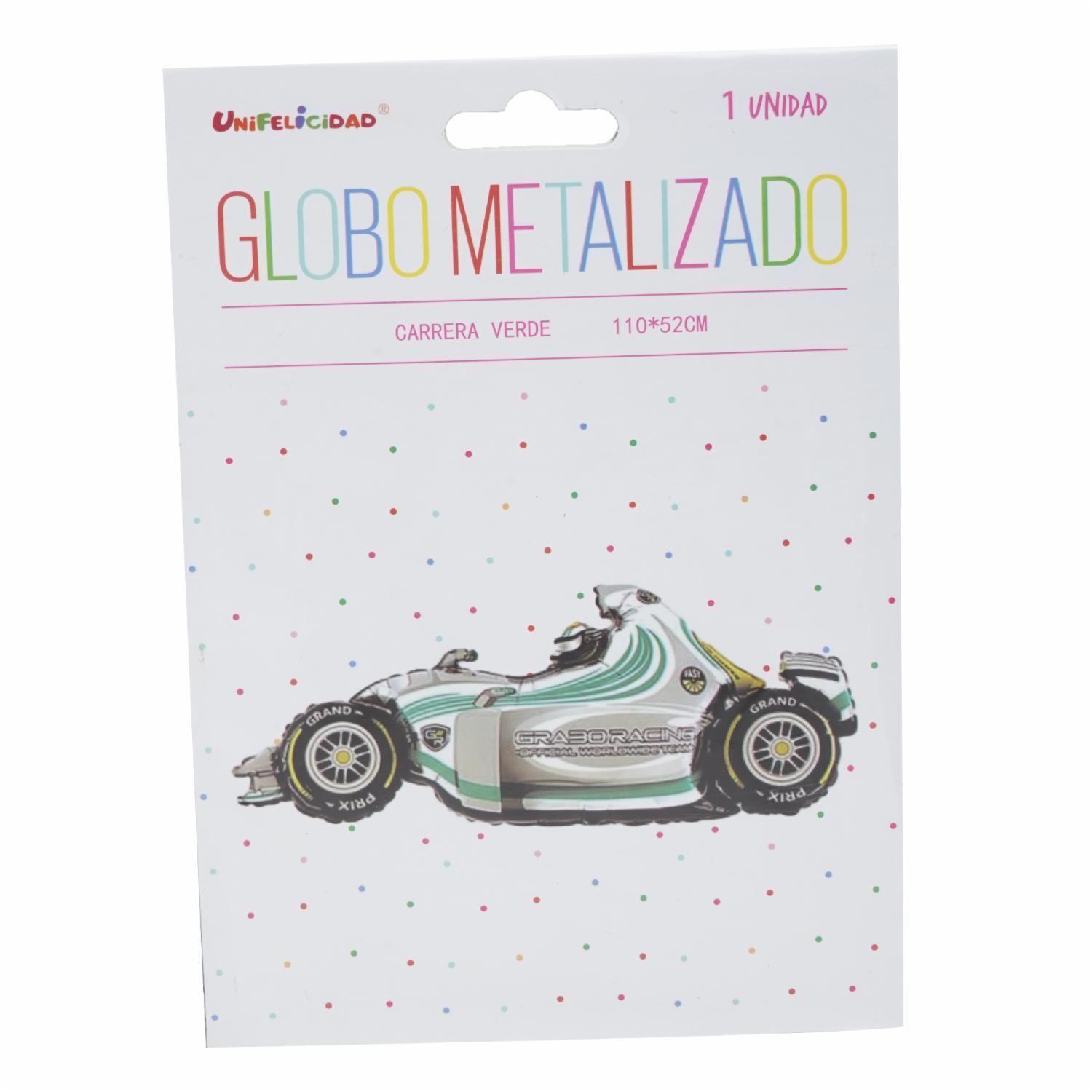 Globo Auto Blanco Verde UNIFELICIDAD 110 X 52 Cm