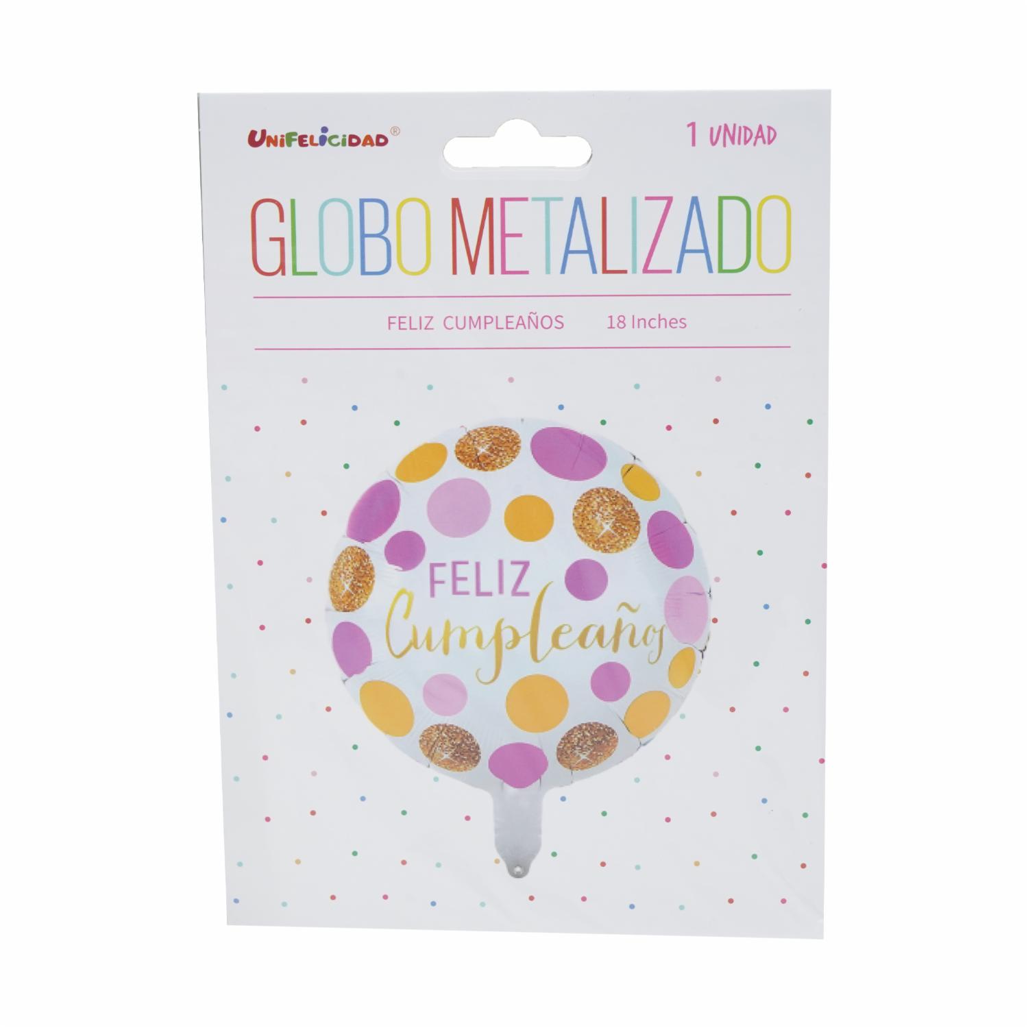 Globo Feliz Cumpleaños UNIFELICIDAD 18 Pulgadas
