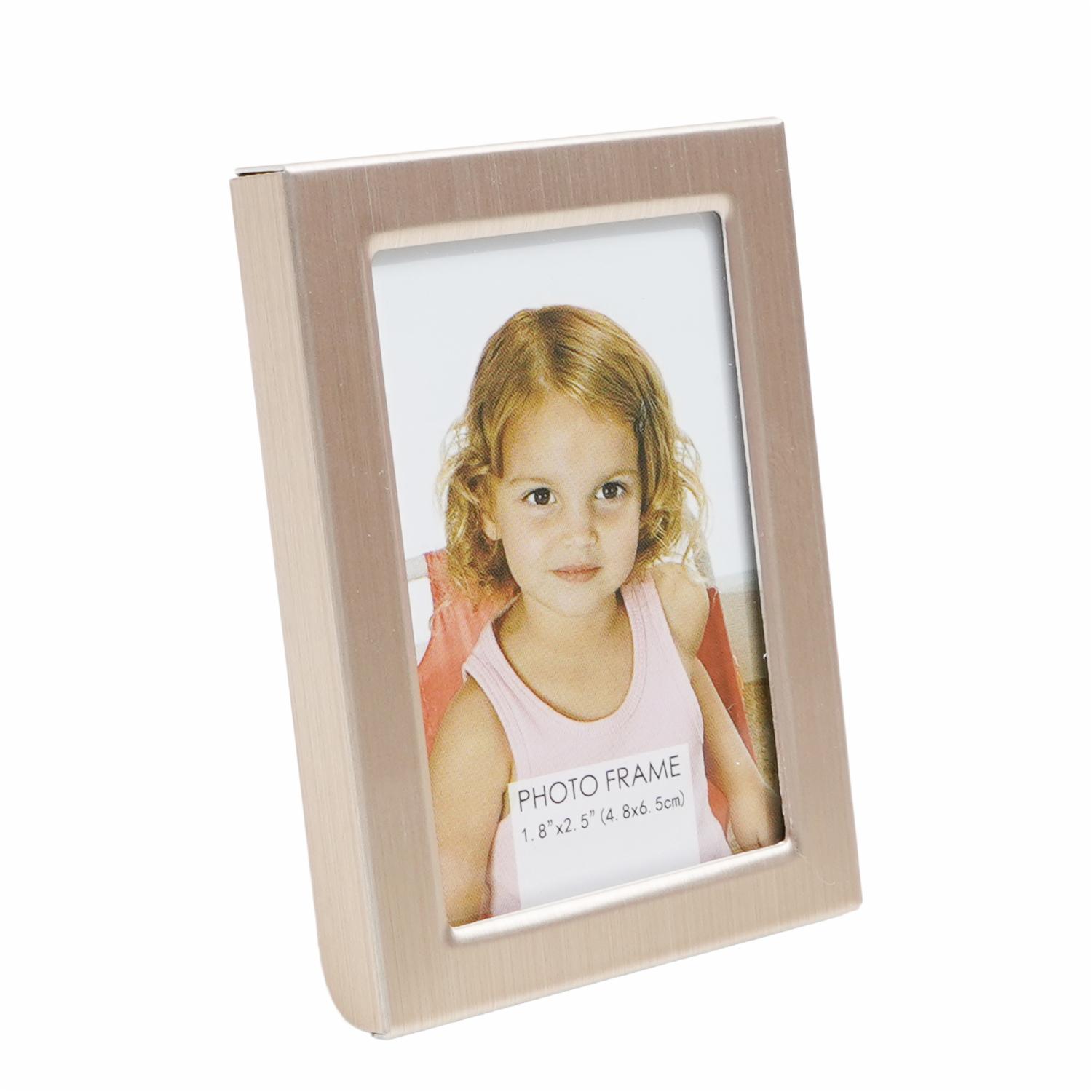 Porta Retrato Mini Surtido Dorado Plateado WORLD 4.8×6.5 Cm
