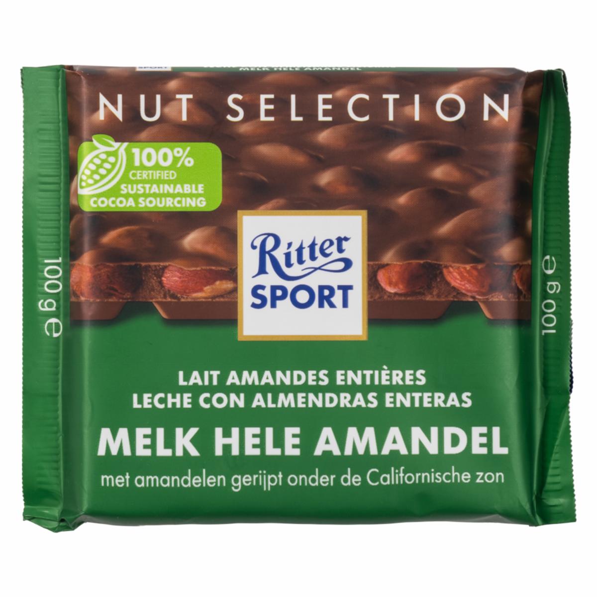 Chocolate Con Leche Y Almendra RITTER SPORT 100 G