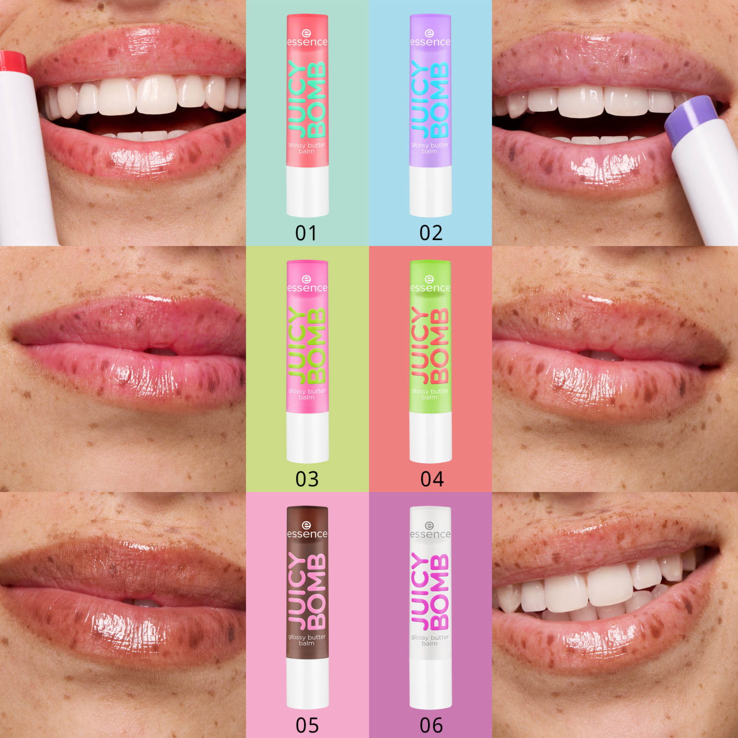 Bálsamo Labial Juicy Bomb Glossy Butter ESSENCE