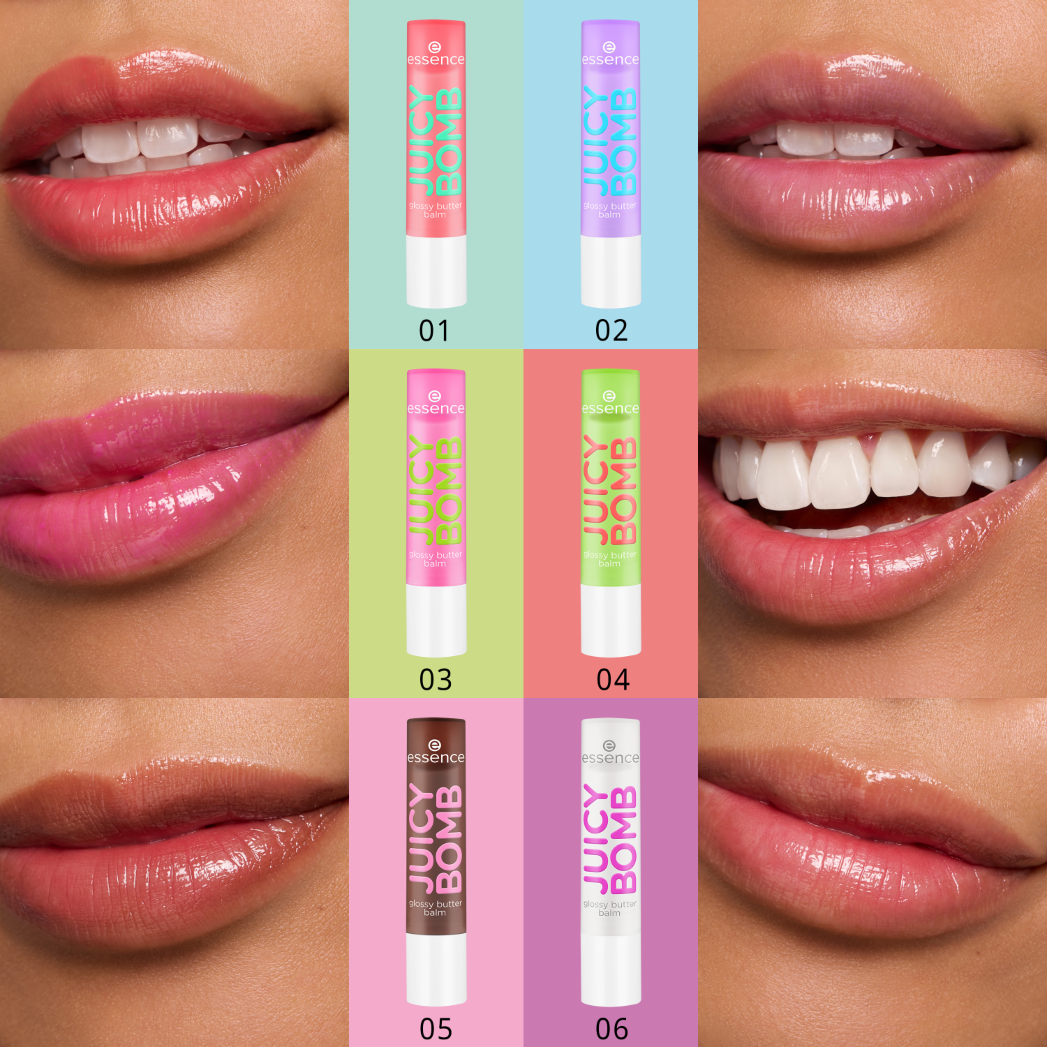 Bálsamo Labial Juicy Bomb Glossy Butter ESSENCE