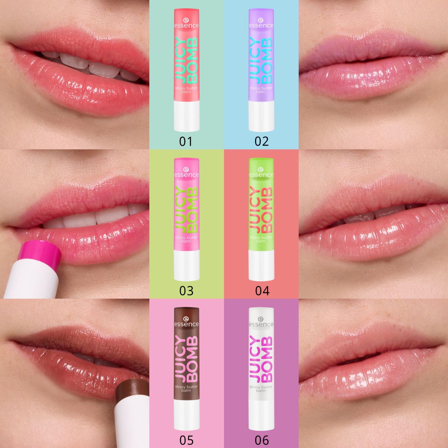 Bálsamo Labial Juicy Bomb Glossy Butter ESSENCE