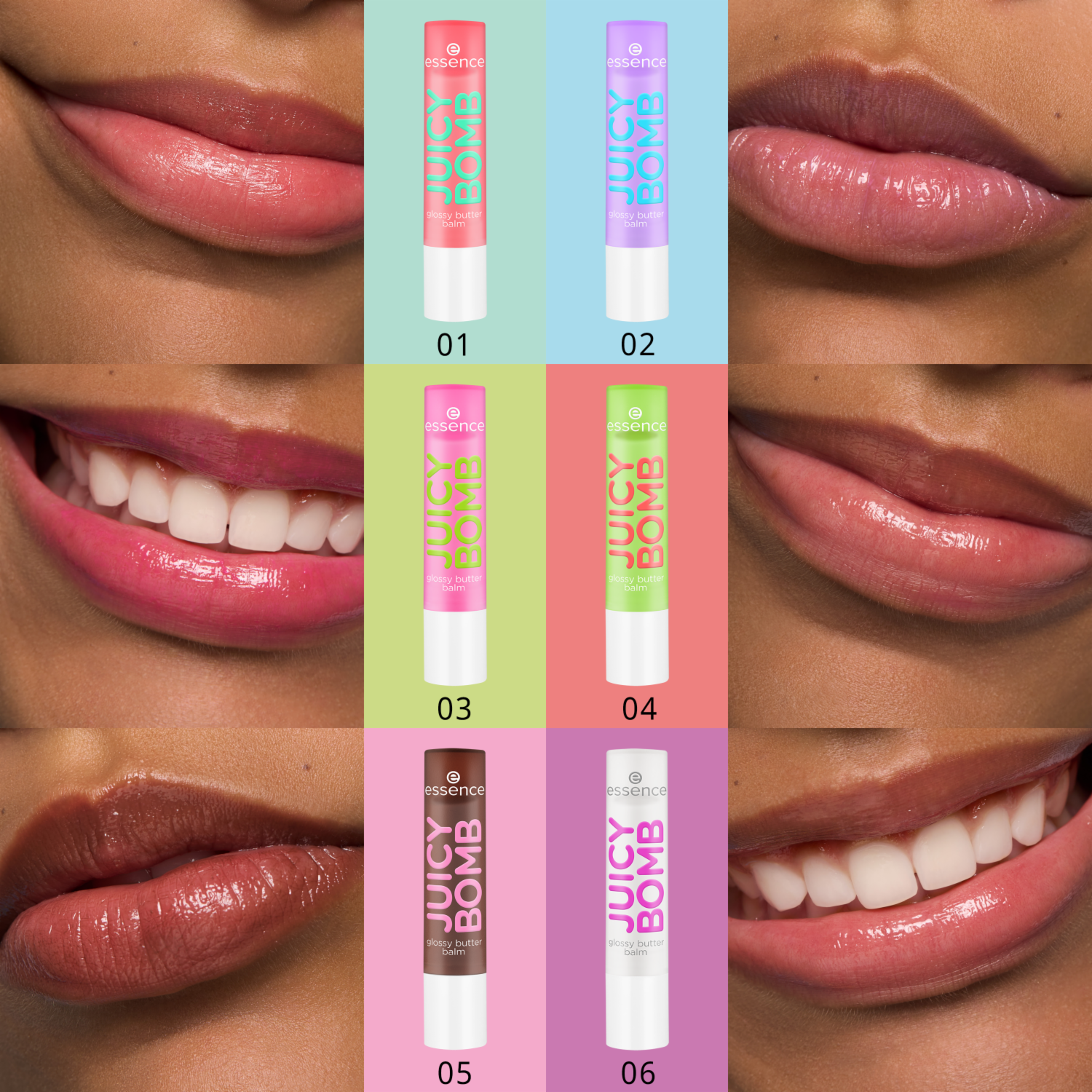 Bálsamo Labial Juicy Bomb Glossy Butter ESSENCE
