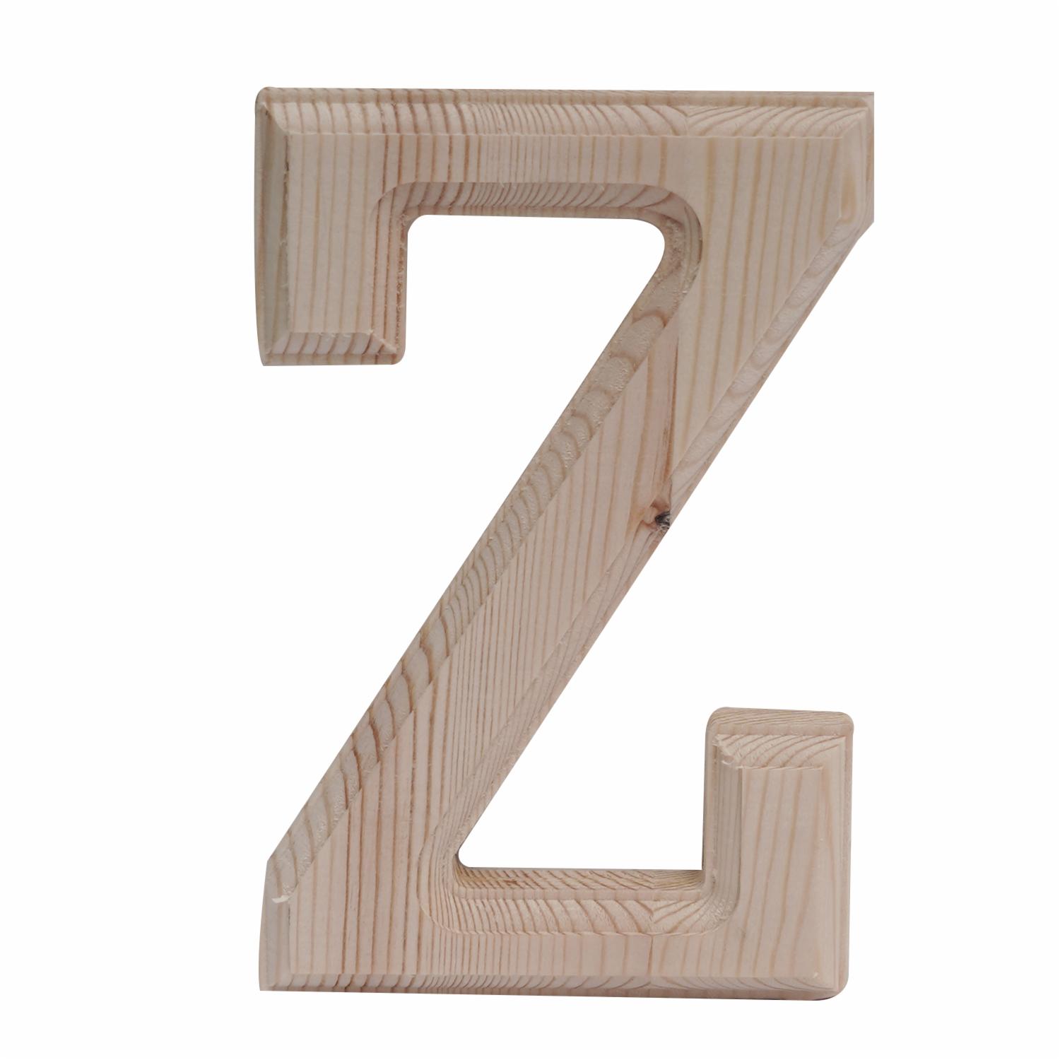 Letra Z De Madera Natural LPS 6″