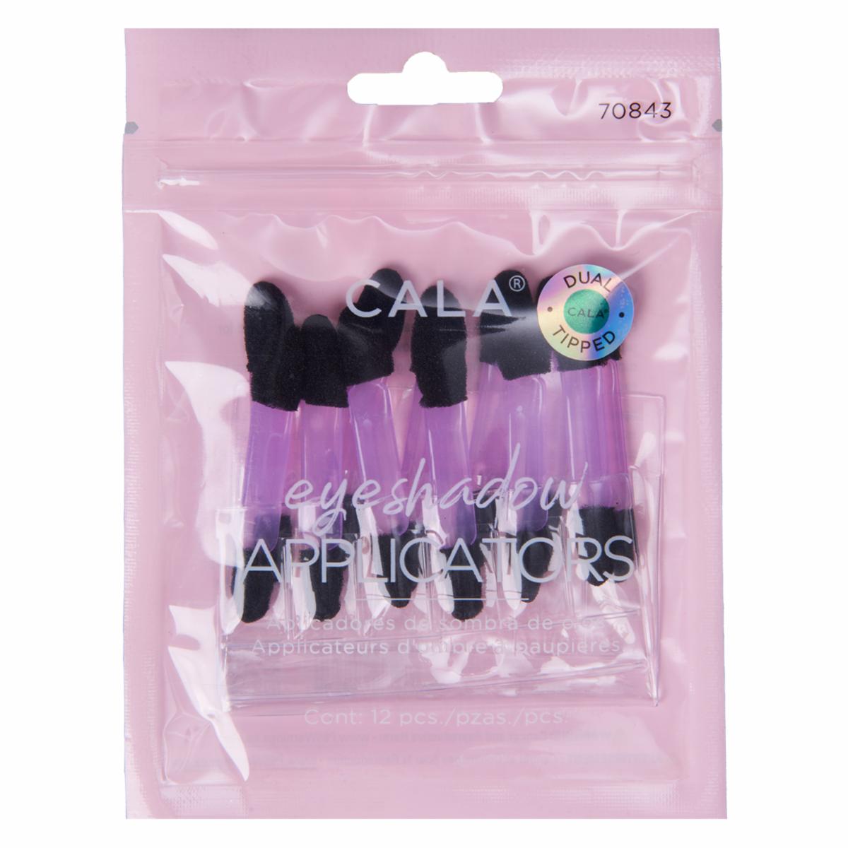 Aplicador Cosmético De Sombras De Ojos Eyeshadow Applicators Double-Tip CALA Set X12