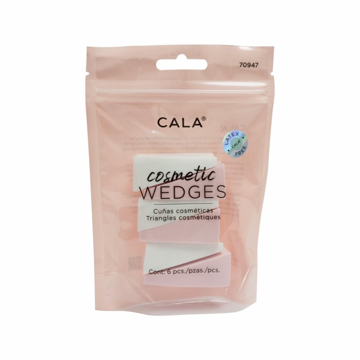 Esponja De Maquillaje Cosmetic Wedge Travel CALA Set X6