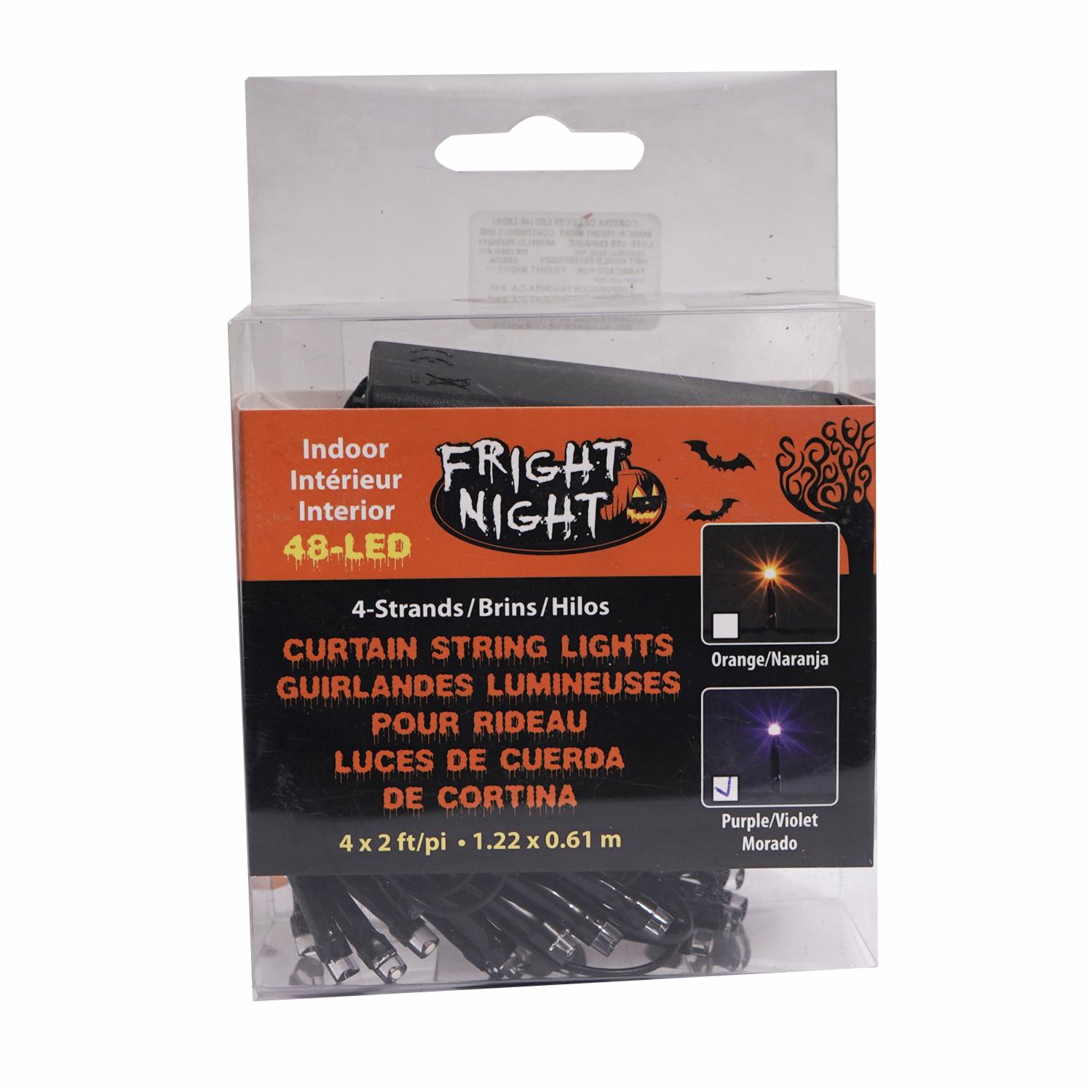 Luces De Cuerdas De Cortina Morado LPS 1,22 X 0,61 M