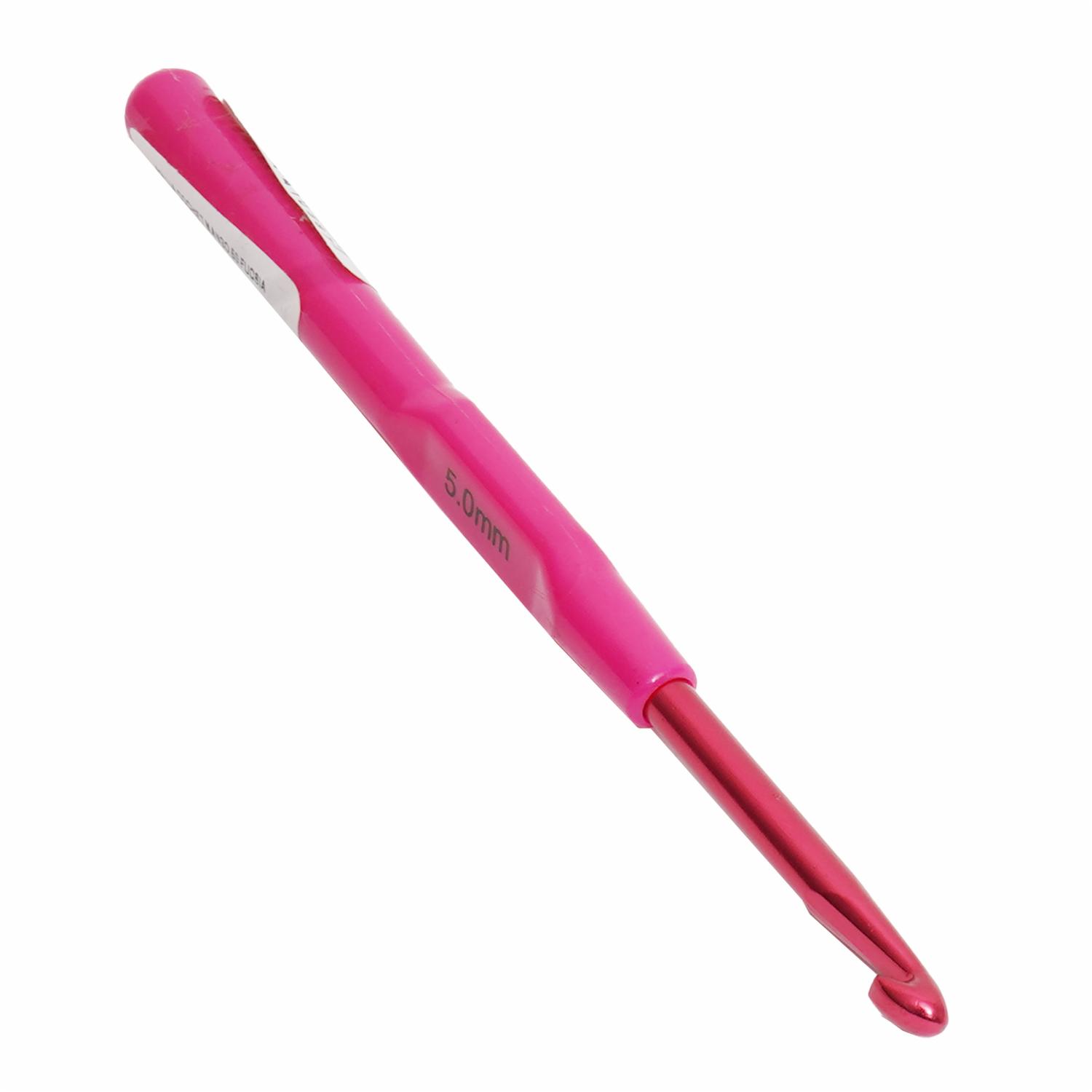 Aguja Crochet Mango 50 Fucsia CISNE 5.0 MM