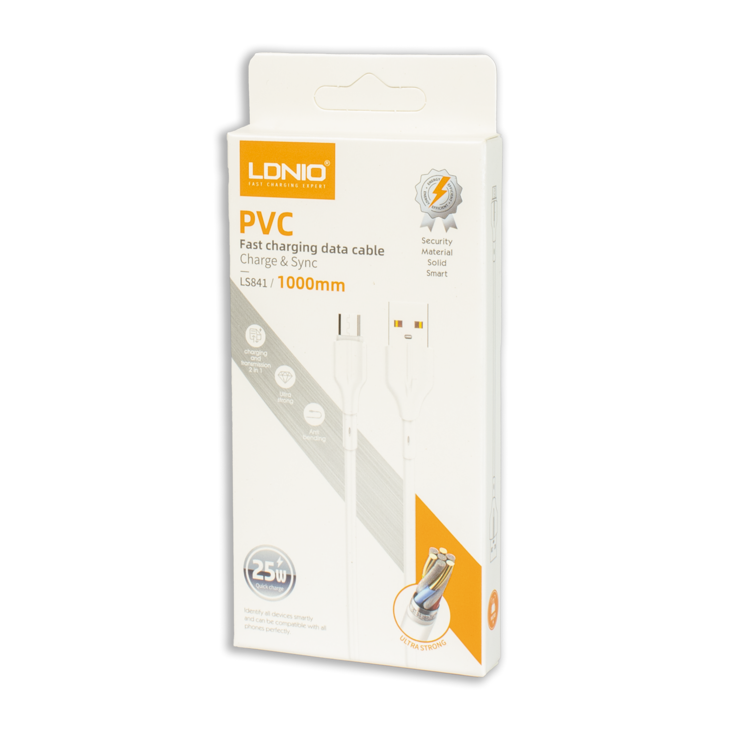 Cable De Carga Y Datos Usb-C A USB-A Blanco LDNIO 25 W
