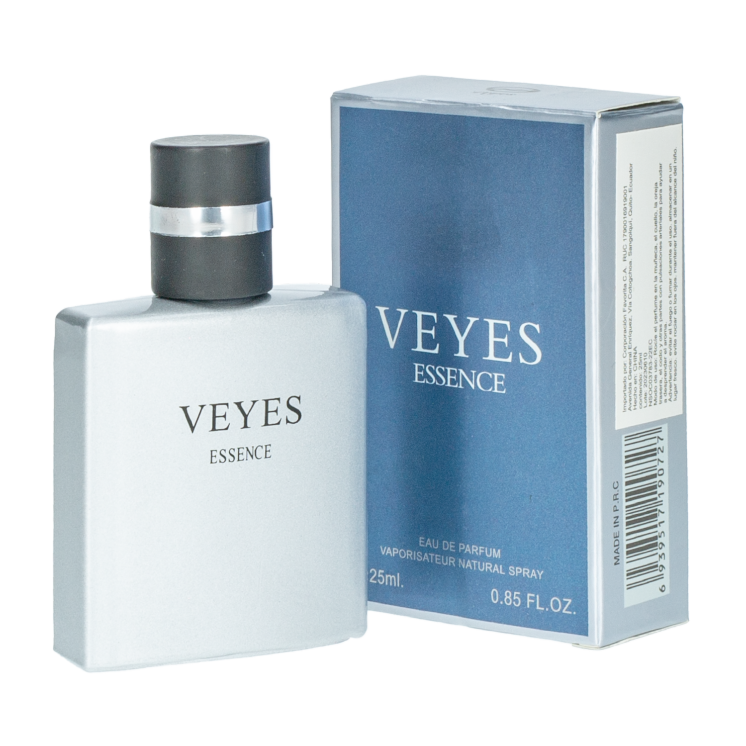 Fragancia Para Caballero Essence Azul VEYES EDP 25 Ml