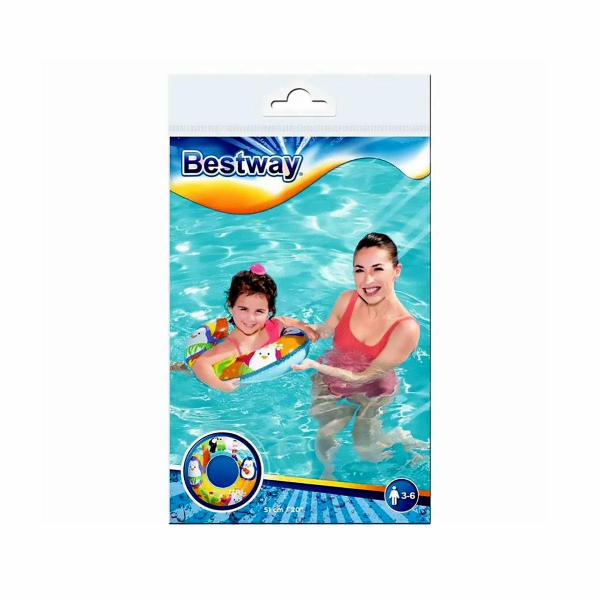 Anillo Flotador Animales Marinos BESTWAY 51 Centímetros