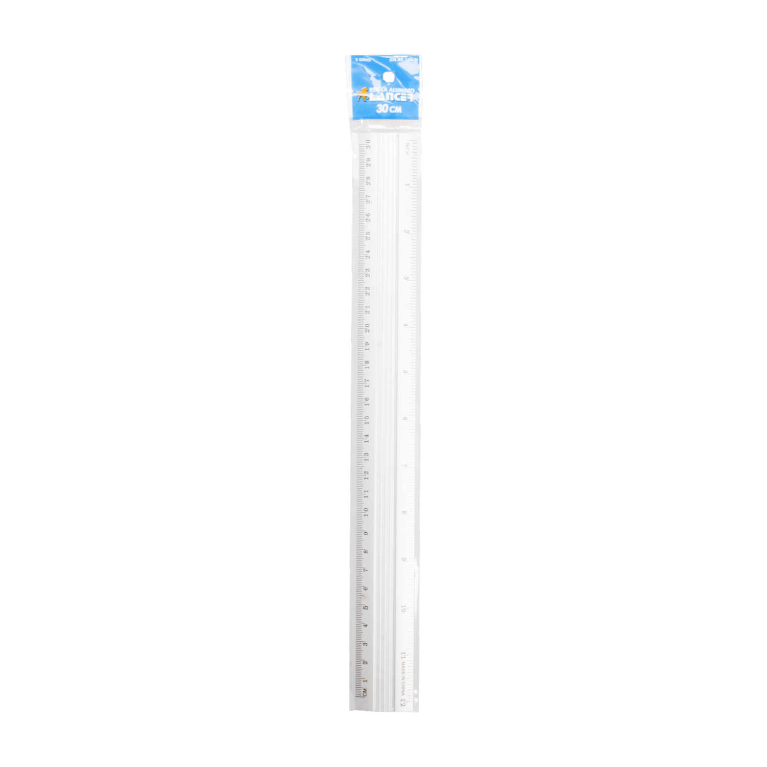 Regla Escolar De Aluminio LANCER 30 Cm