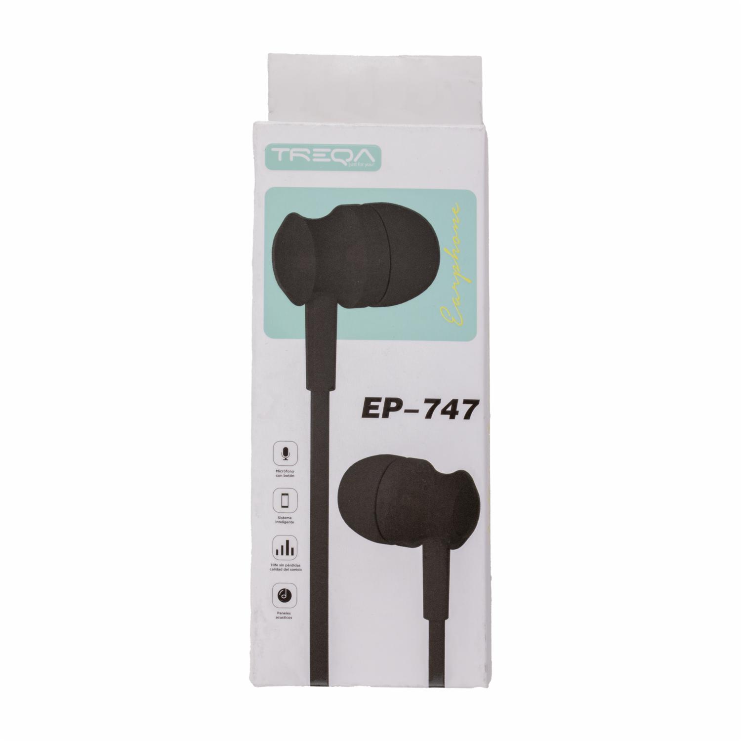 Audífonos EP-747 TREQA Con Cable