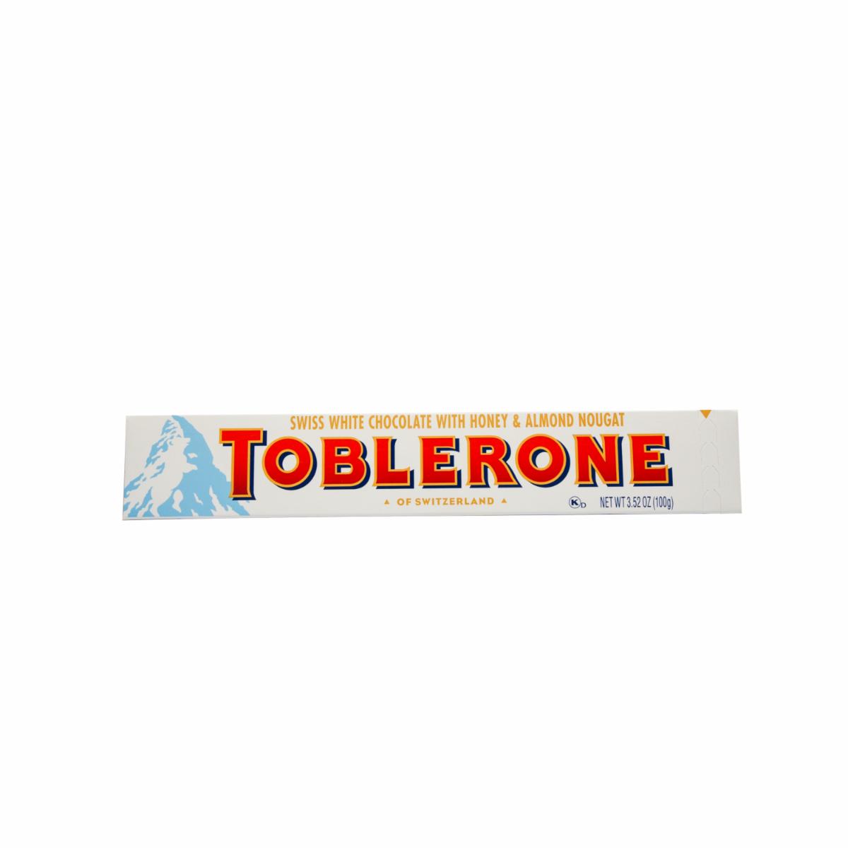 Chocolate Blanco Con Miel Y Nougat Almendra TOBLERONE 100 G