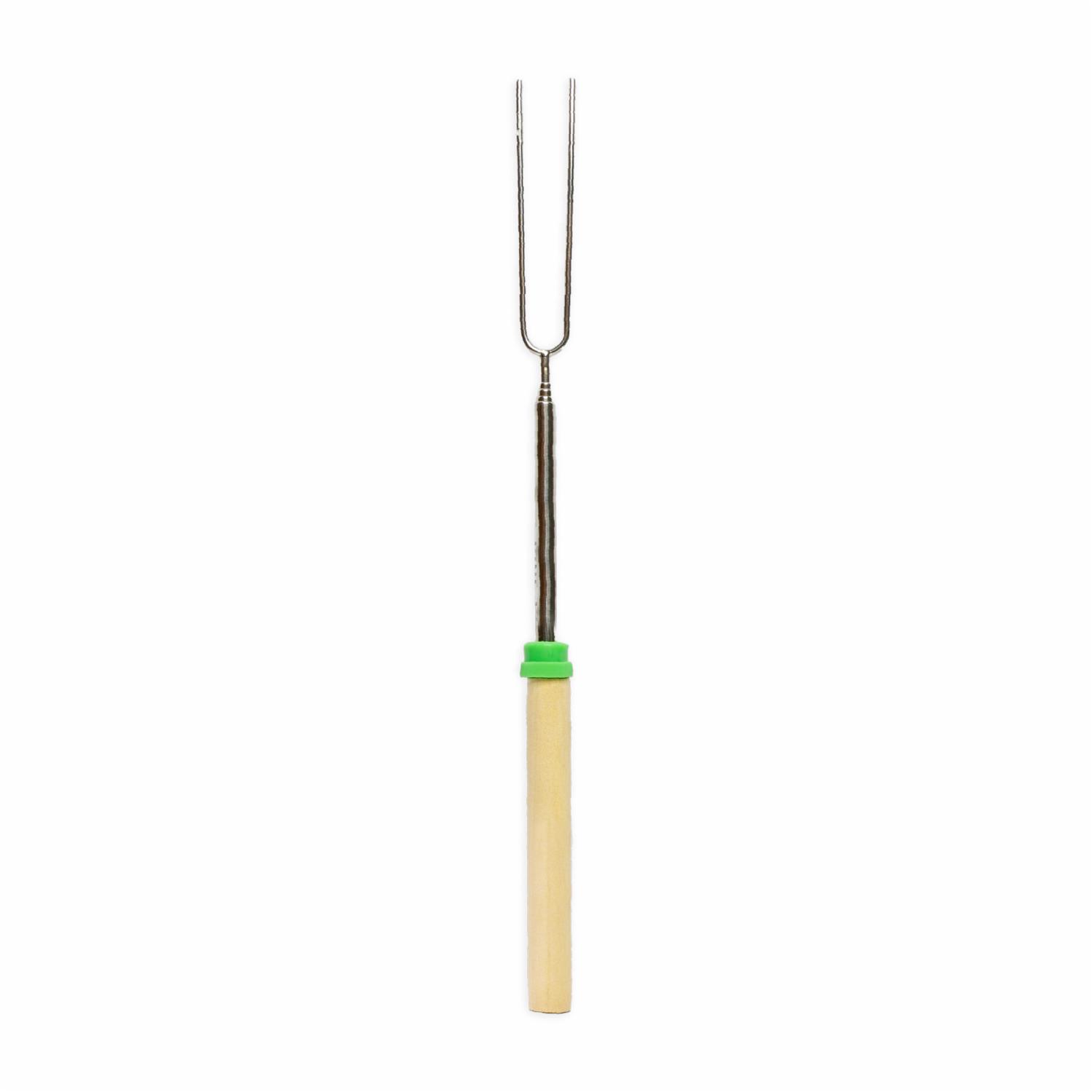 Horquilla Para Bbq De Acero Inoxidable Con Mango De Madera SE Unidad