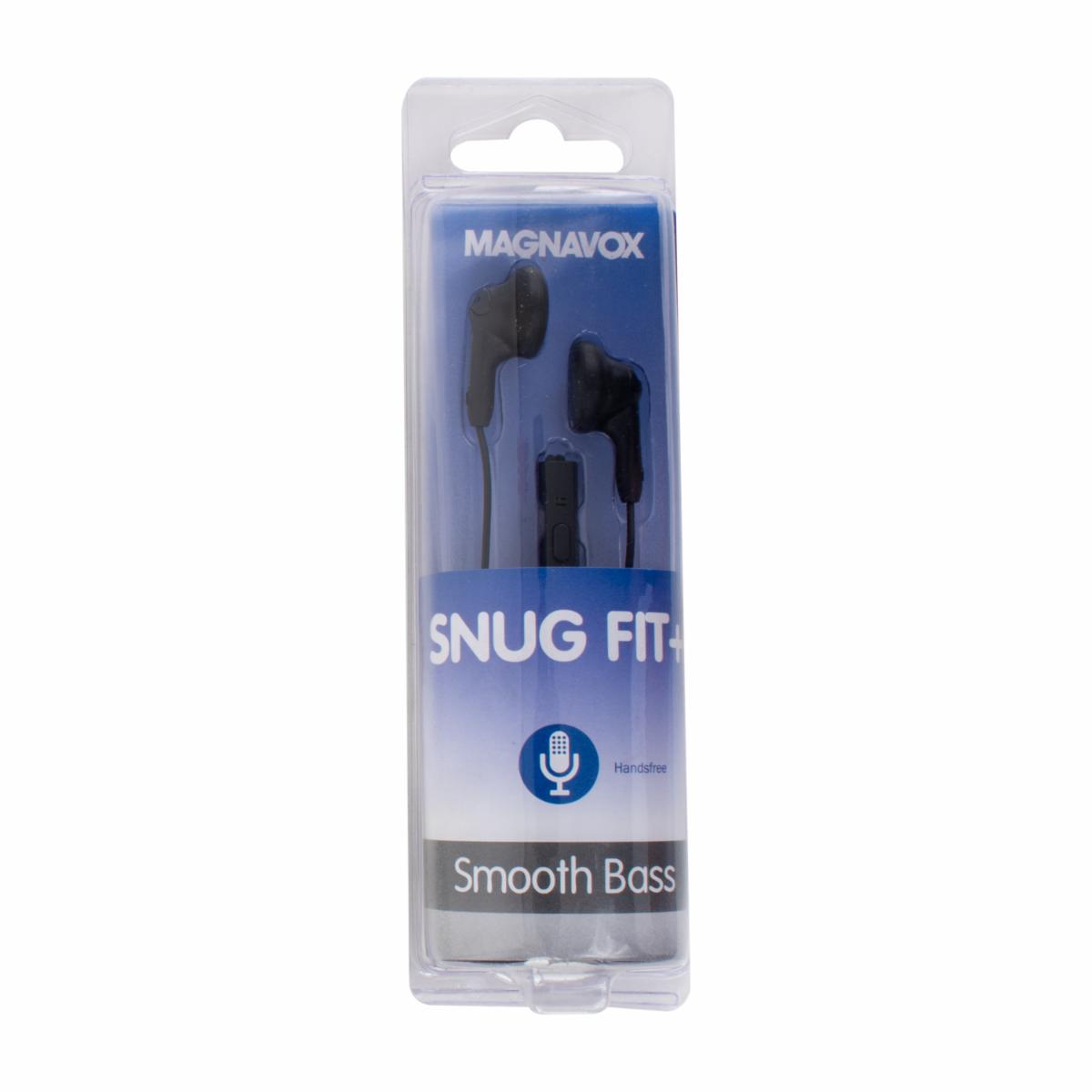 Audífonos Snug Fit+ MHP4820MBK MAGNAVOX Con Cable