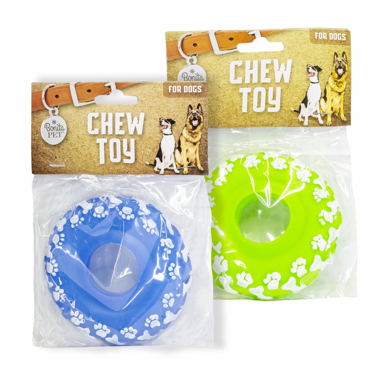 Juguete Para Mascota Diseño Llanta De 3 Colores BONITA PET Unidad
